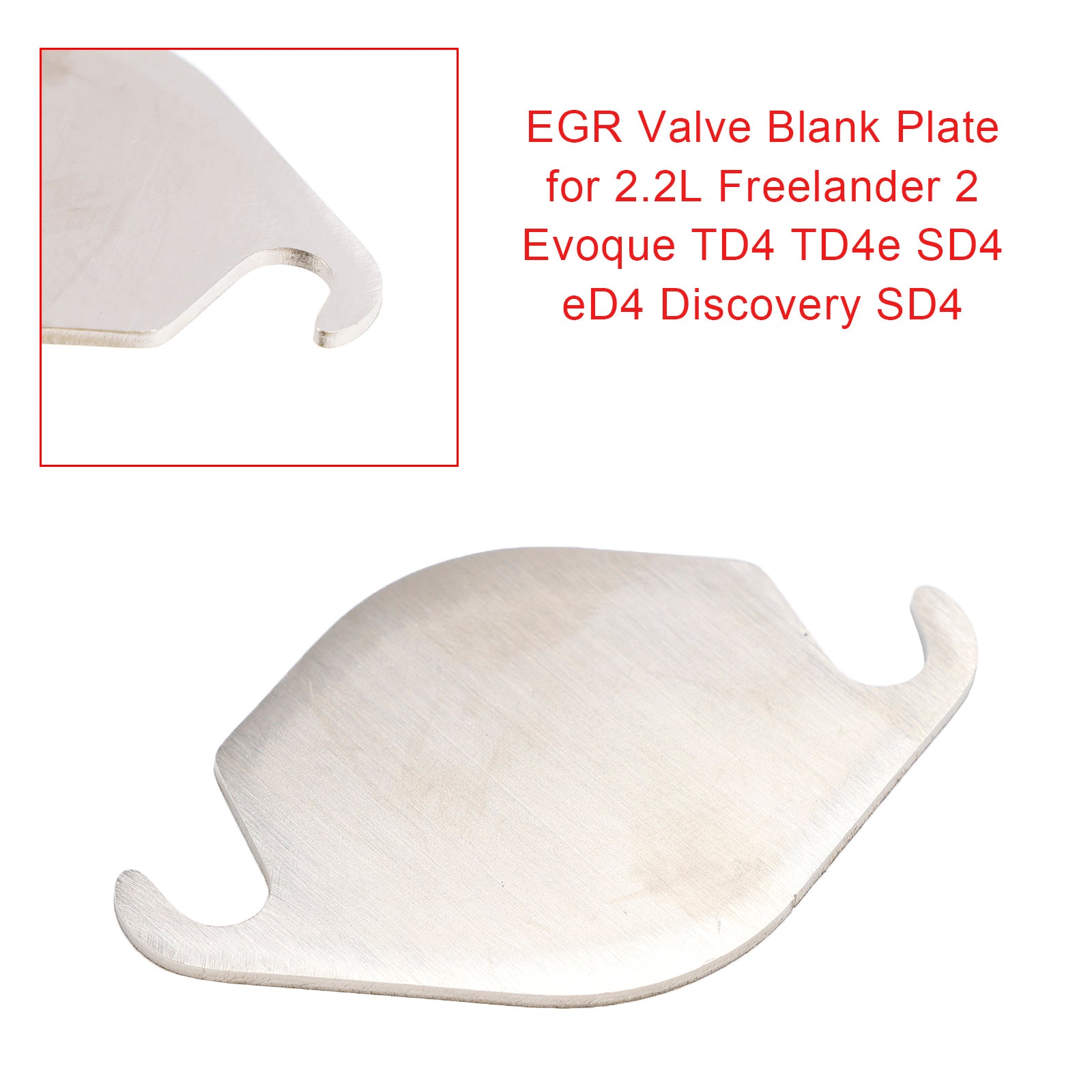 Plaque vierge de vanne EGR pour 2,2 l Freelander 2 Evoque TD4 TD4e SD4 eD4 Discovery SD4