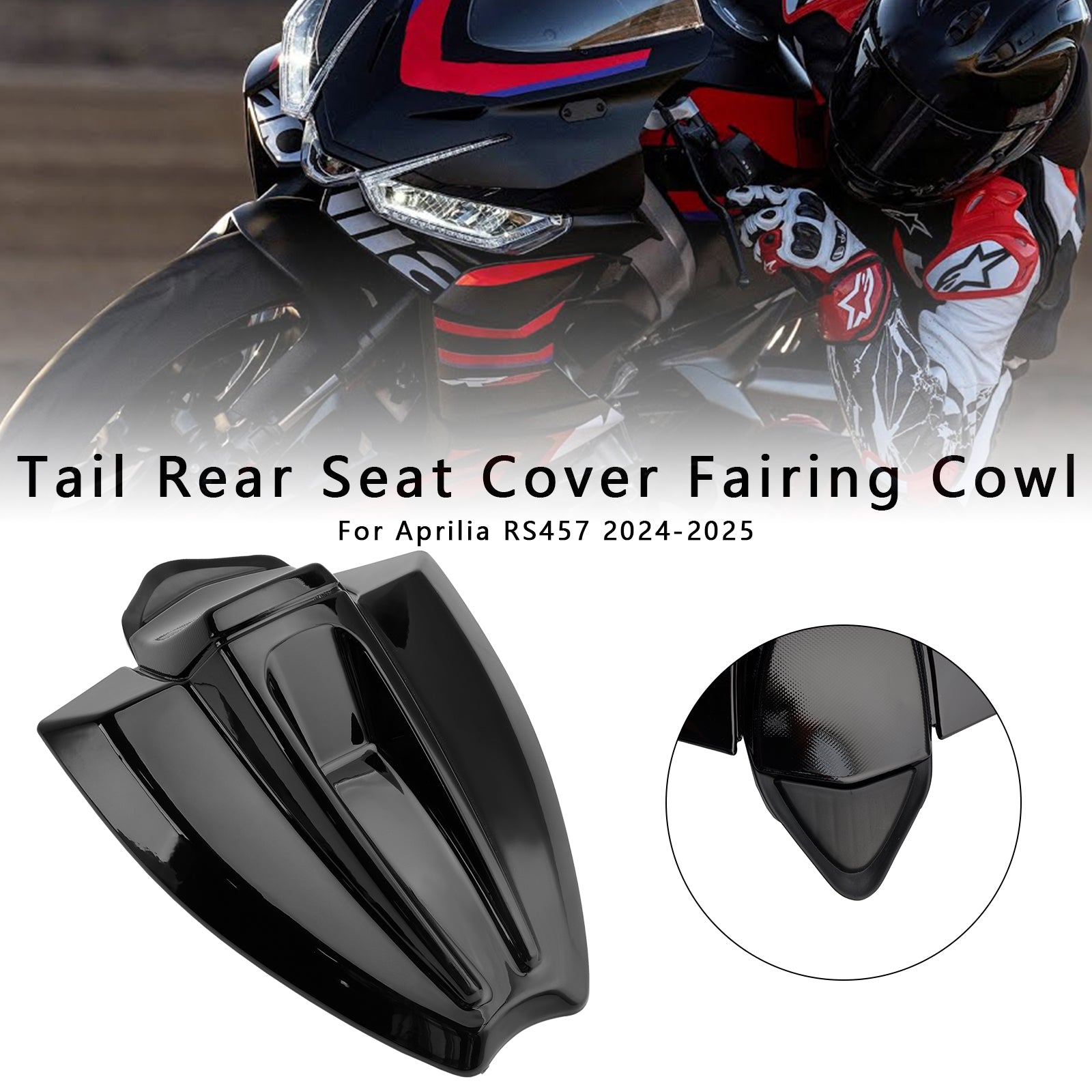 2024-2025 Aprilia Rs 457 Hale baksete deksel Fairing Cowl
