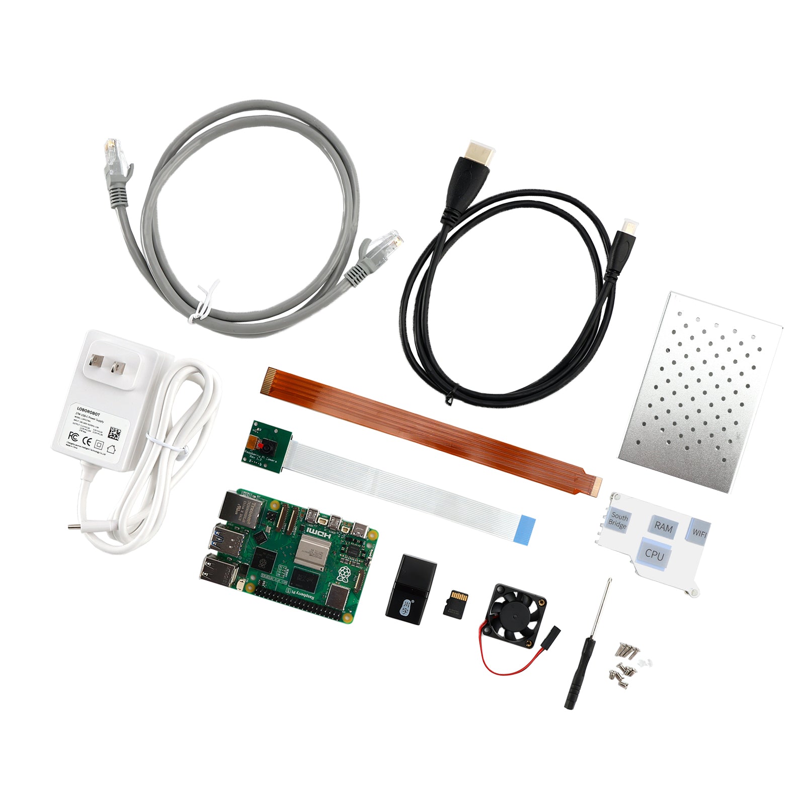 Raspberry Pi 5 Kit 8G Development Board Camera Python Programmering Geavanceerde Kit