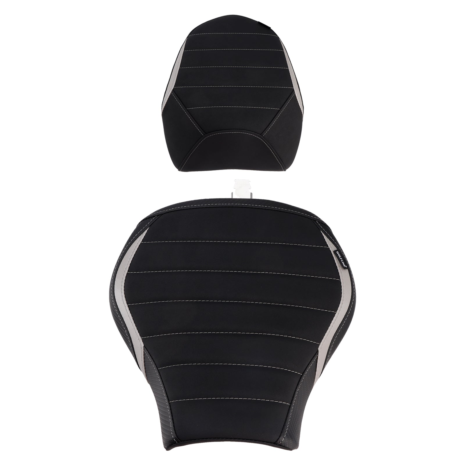 Driver&Passenger Seat Kit Rear Cushion Gray For Kawasaki Ninja H2 Sx 2022-2025