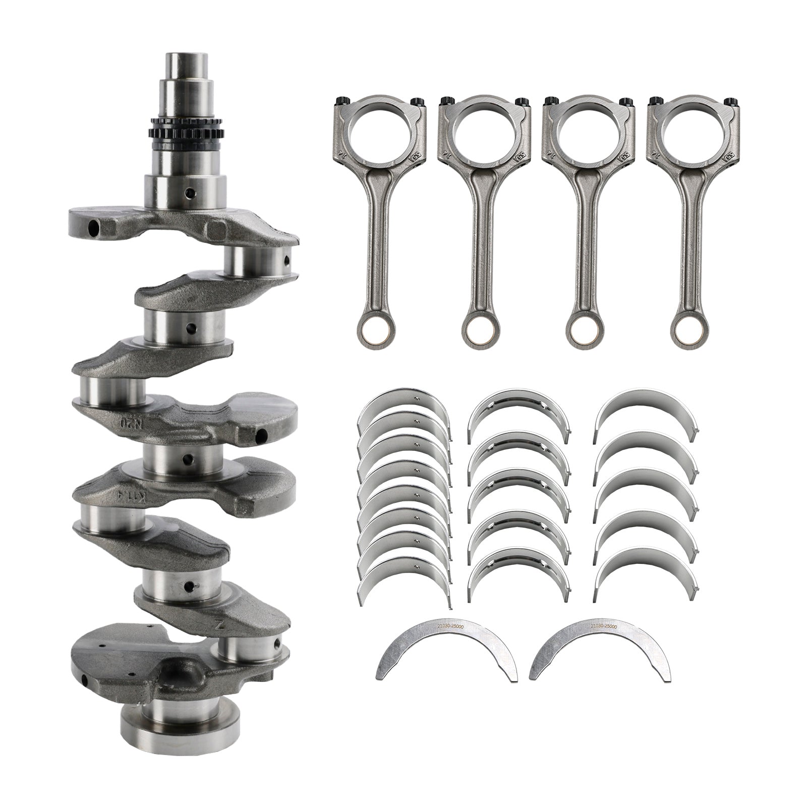 2015–2018 Hyundai Tucson (TL) G4NC Biela do virabrequim principal & Kit de rolamento de biela 23110-2E501
