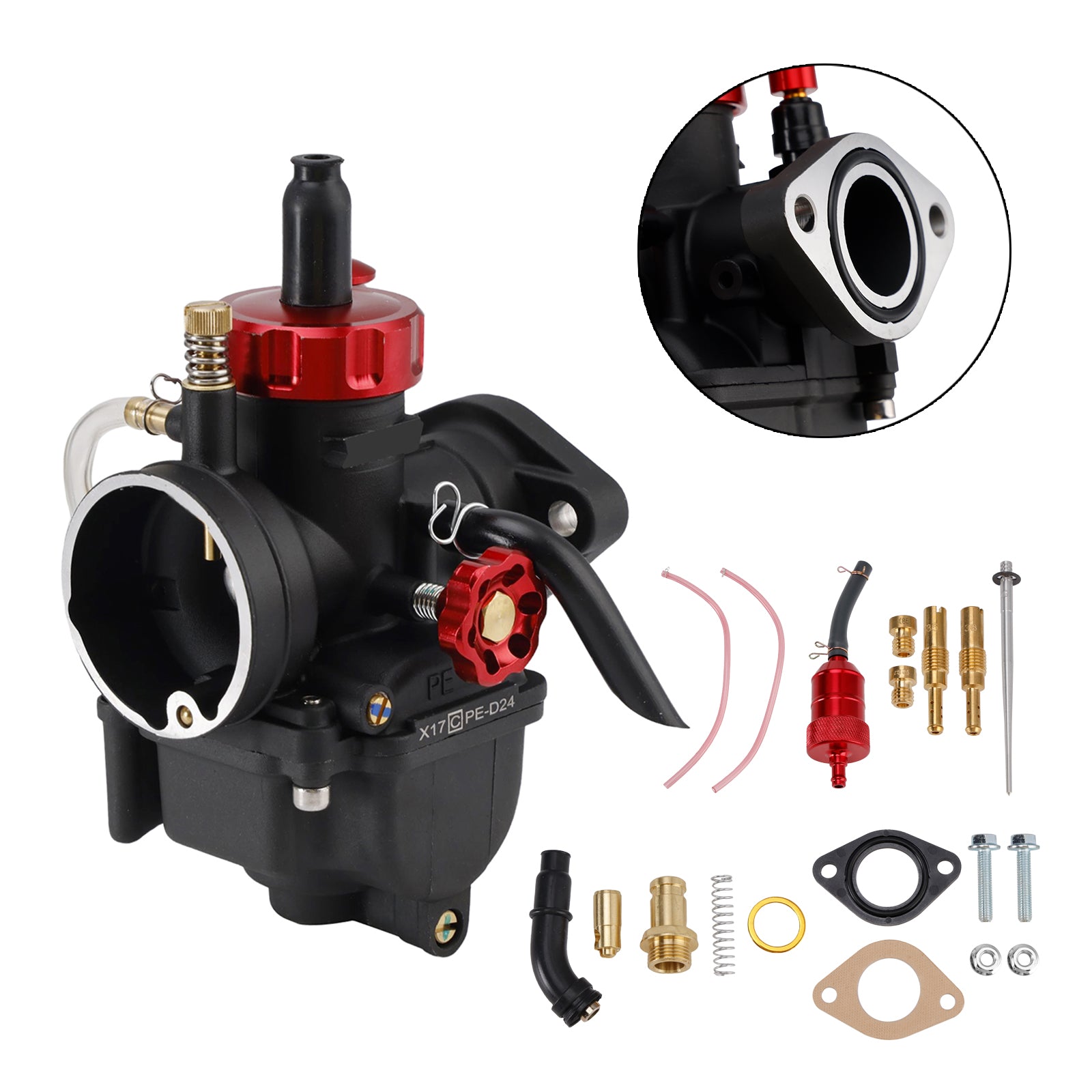 Carburateur ATV Carb 24mm pour moto 140cc-150cc dirt bike Go karts