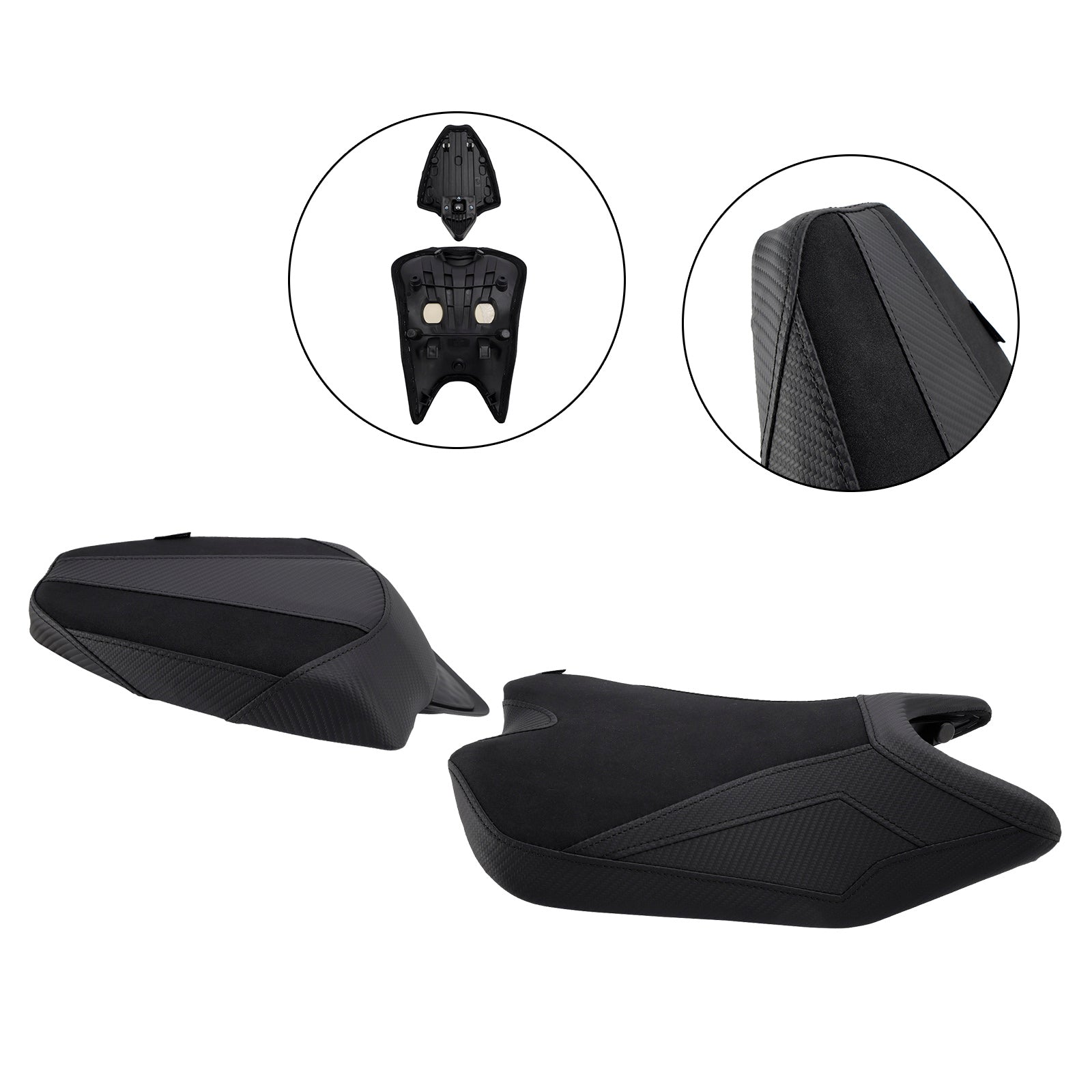 Driver&Passenger Seat Kit Cushion Pu Fit Red For Aprilia Rs457 Rs 457 2024-2025