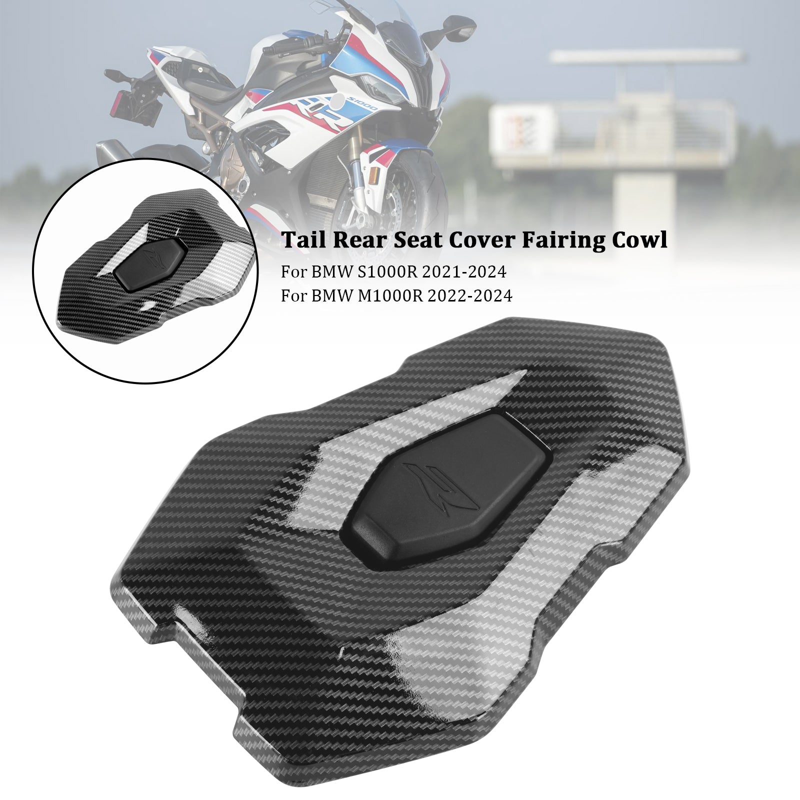 2021-2024 BMW S1000R 23-24 M1000R Couverture de siège arrière Capot de carénage