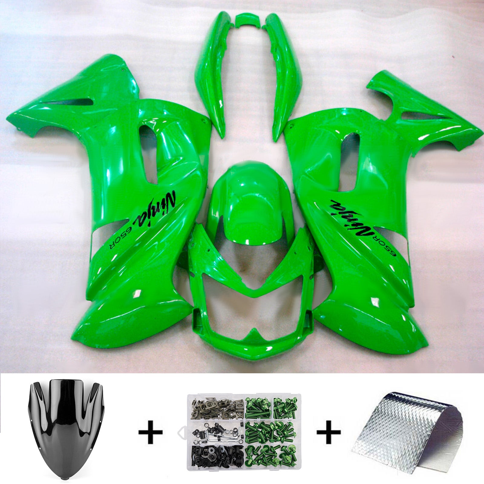 Injection Fairing Kit Plastic for Kawasaki Ninja650 ER-6F EX650 2006-2008