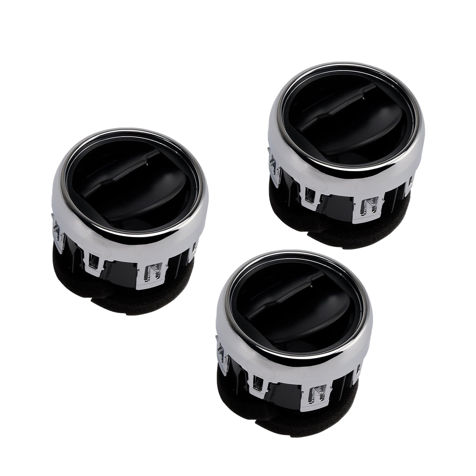 3x Center Dashboard A/C Air Vent Louvre FR3Z-19893-AE for Ford Mustang 2015-2022