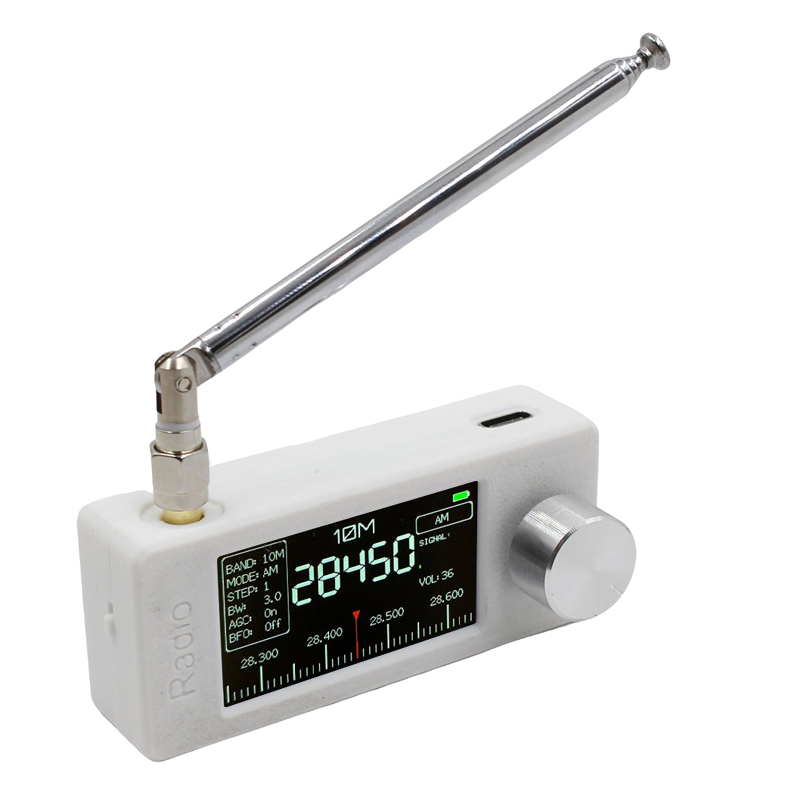 SI4732 Draagbare radio 0,5-108 MHz LSB AM FM Mini Pocket All-Band Radio-ontvanger