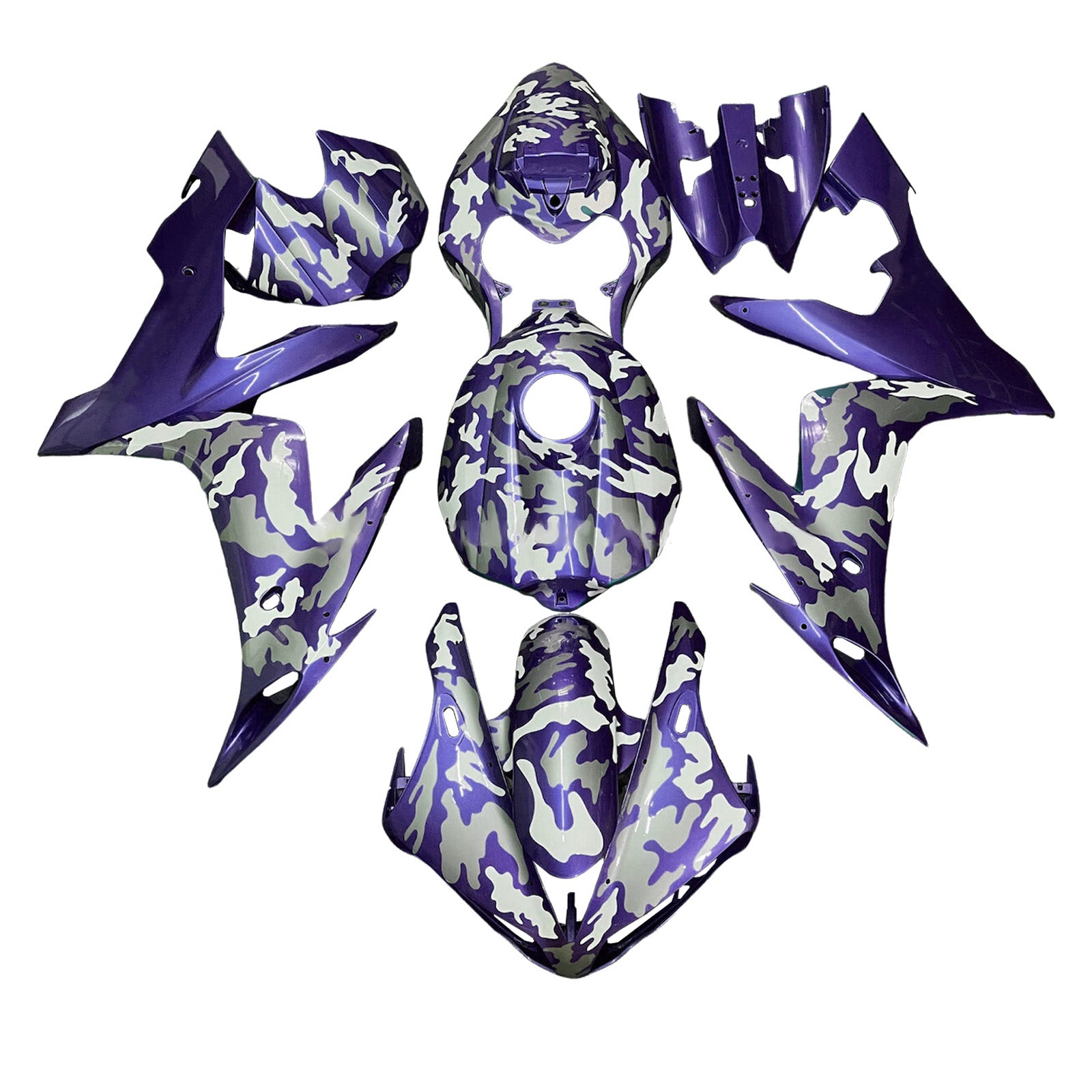 Injectiekuipset carrosserie kunststof ABS voor Yamaha YZFR1 YZF-R1 2004-2006