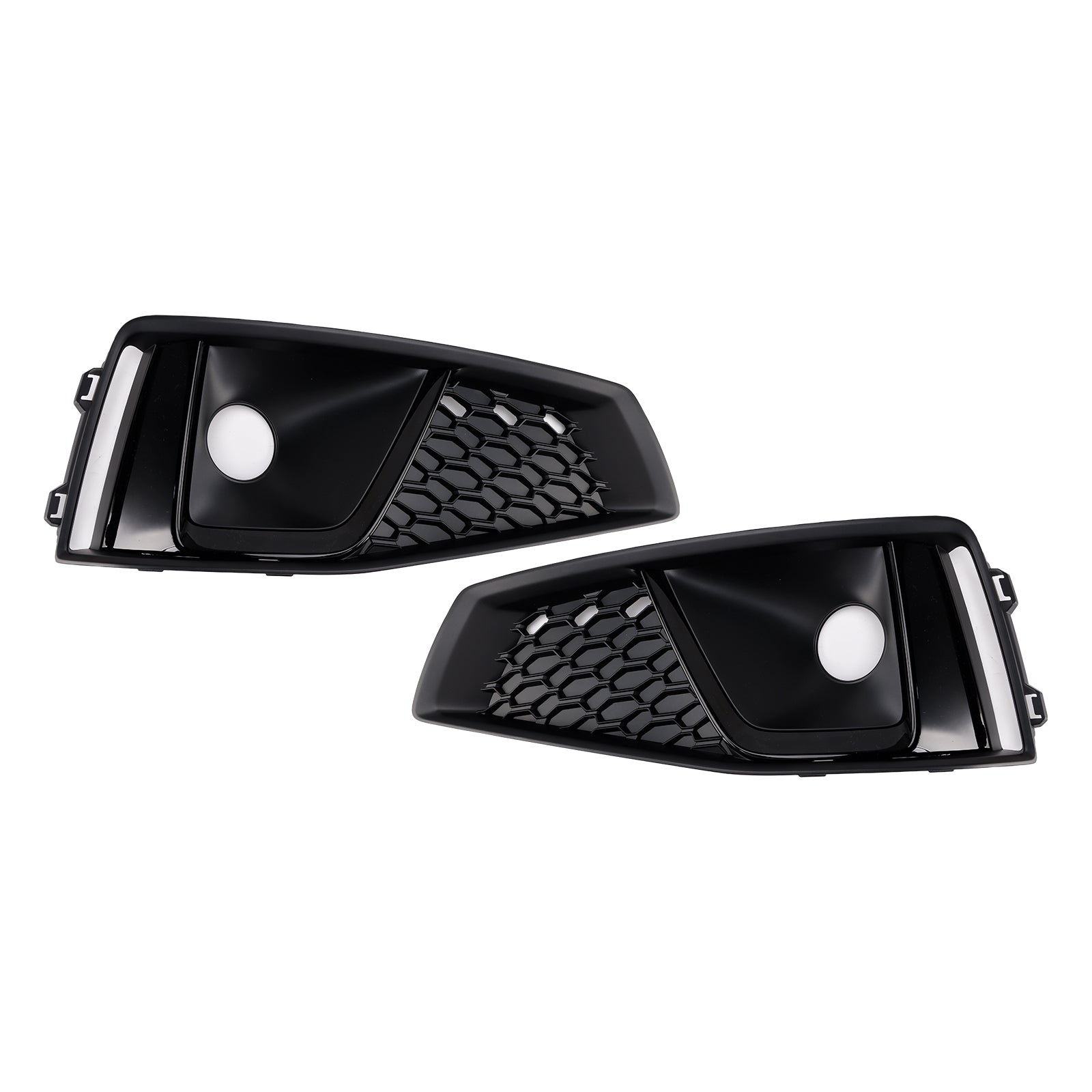 2018-2020 Audi A4 B9 S4 S4 Black Fog Fog Light Grille Trim Cover