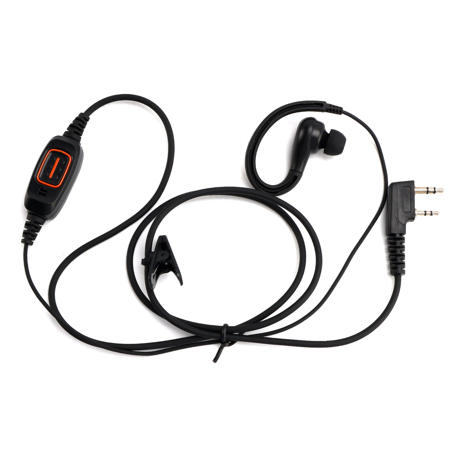 Casque à crochet d'oreille bicolore K-029 636, pour TK-220 TH-F6 RPV516A KG-UVD1P TG-2AT