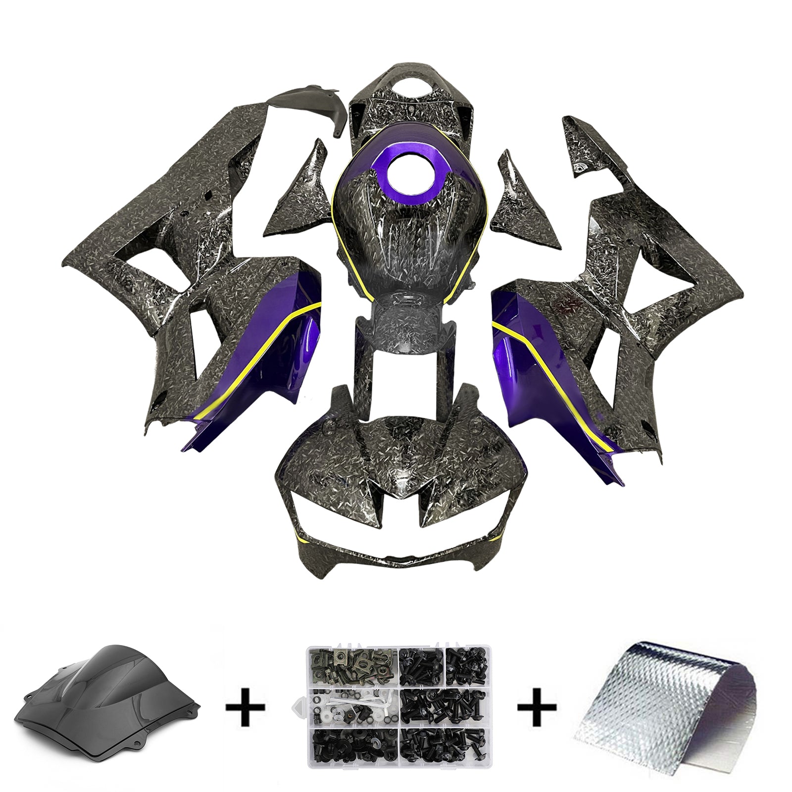 Injektionssats Kit Bodywork Plastic ABS för Honda CBR600RR 2013-2023 F5