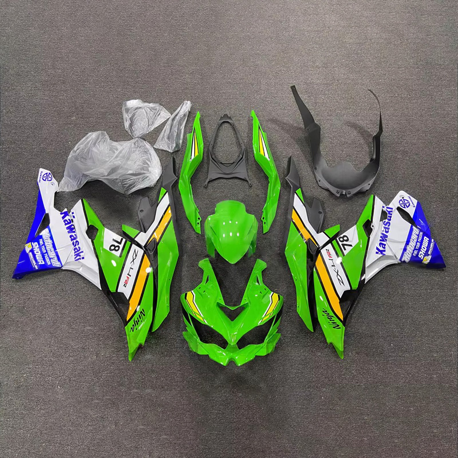 Kit carenatura iniezione adatto per Kawasaki Ninja ZX-25R ZX-4R ZX-4RR 2019-2025