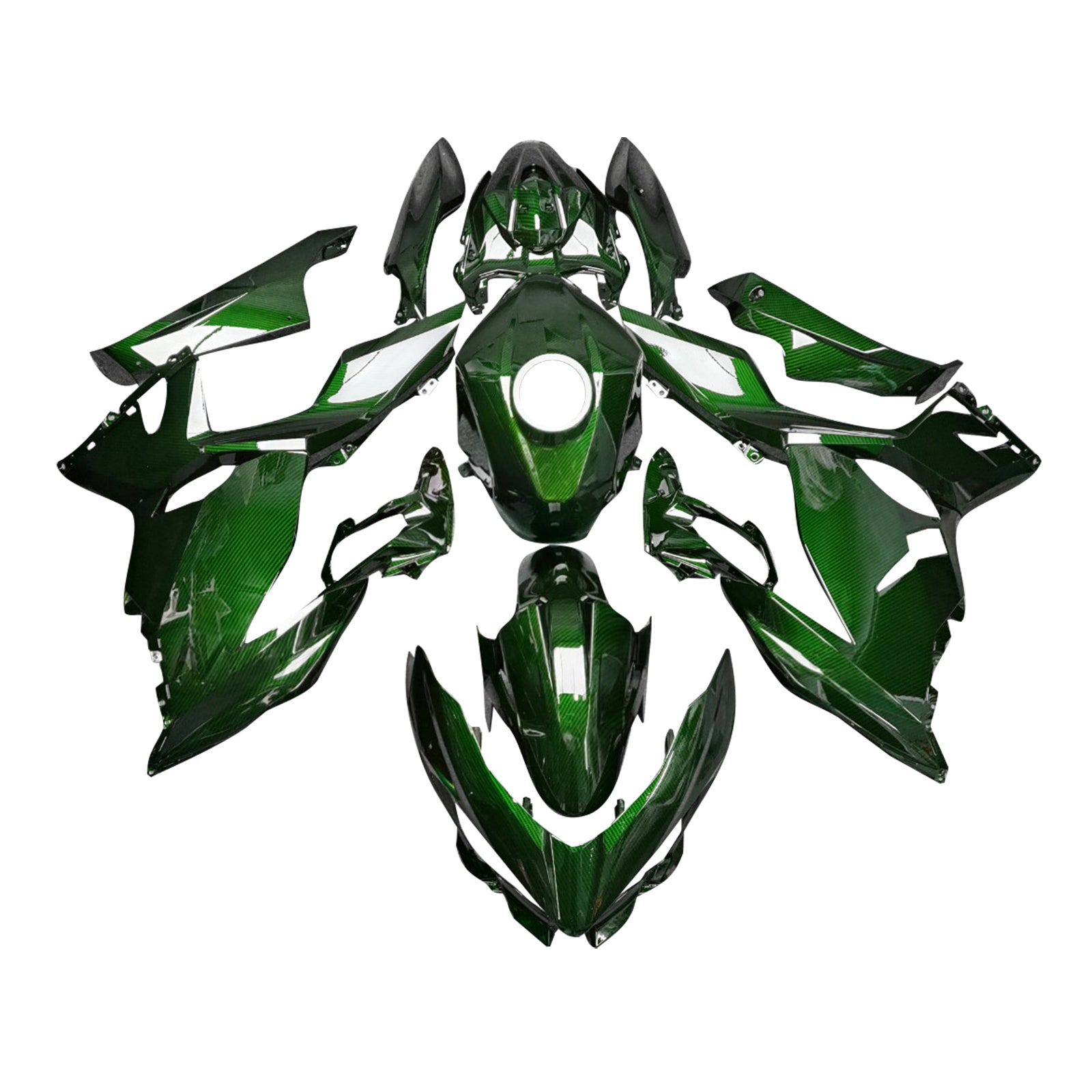 Injectiekuipset carrosserie kunststof ABS geschikt voor Kawasaki EX400 Ninja400 2018-2024