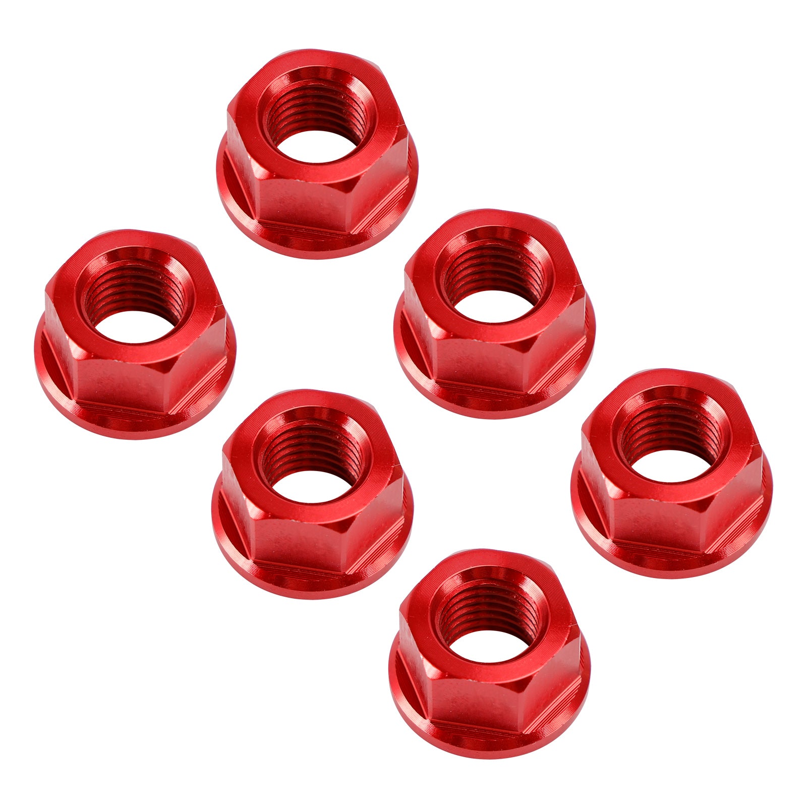 Sprocket Nut Kit M10x1.25 Red For Yamaha YZF-R1 98-14 R3 15-18 YZF-R6 03-21