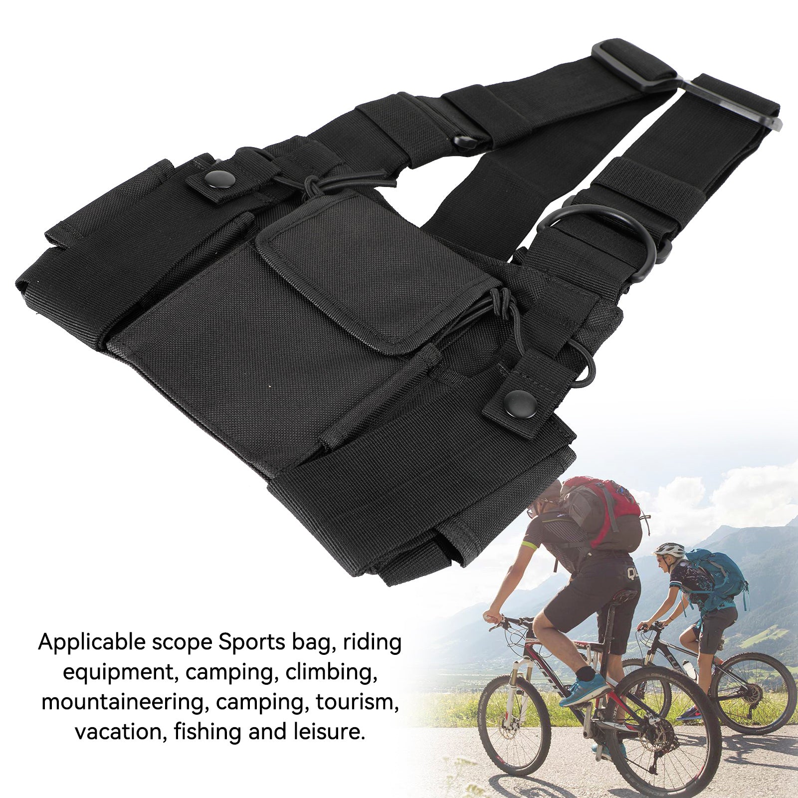 Nieuwe tactische bilaterale borstharnastas voor veldoperaties Radio Universal