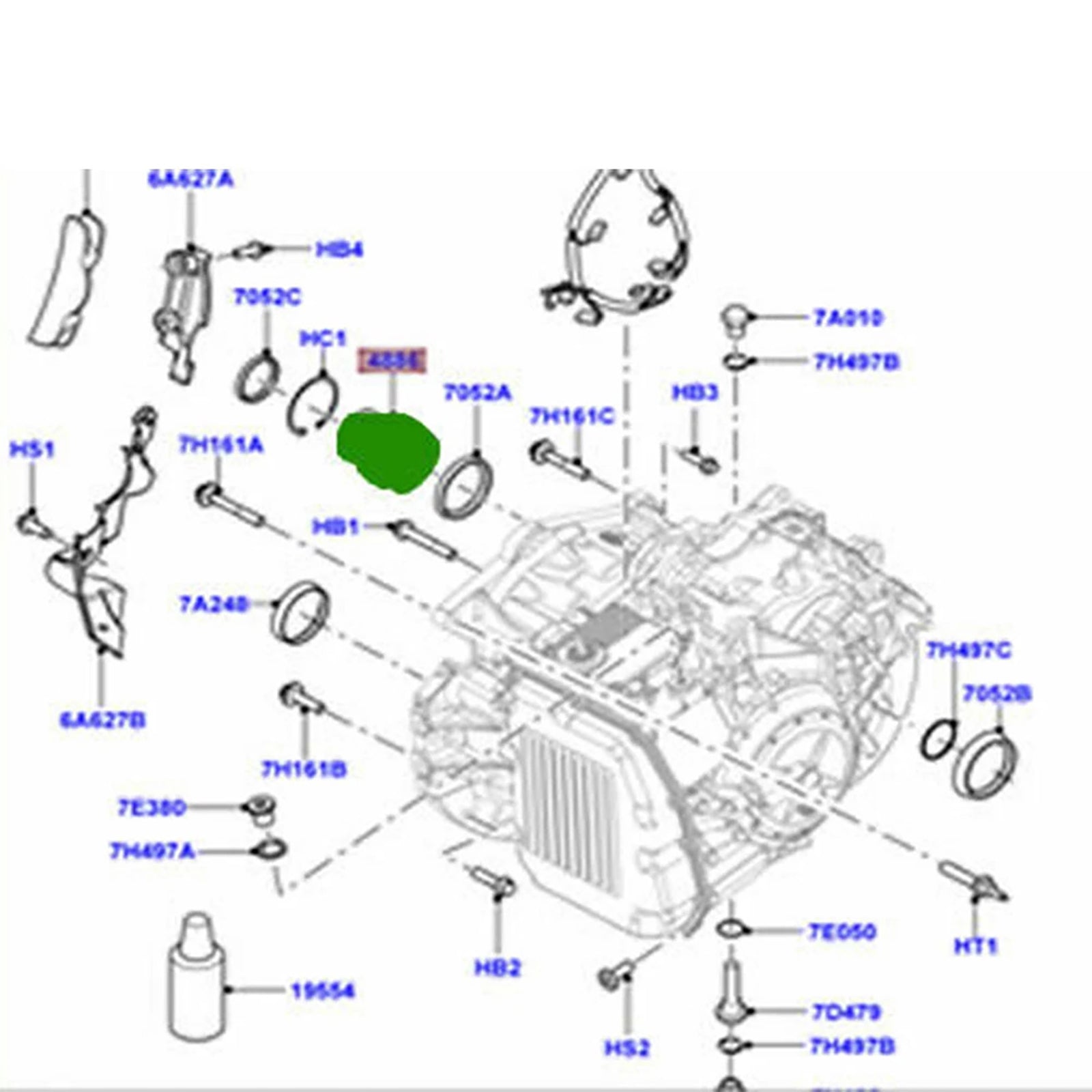 Sleeve différentiel de transmission LR002746 pour Freelander2/Evoque 2006-2016