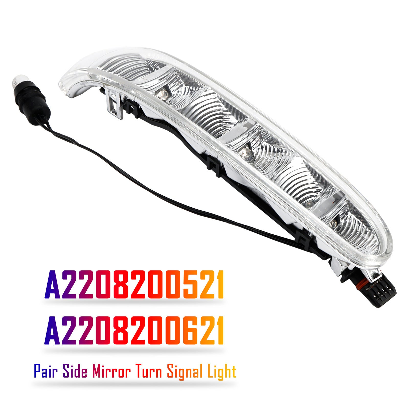 Pair Side Mirror Turn Signal Light for Mercedes-Benz W220 W215 CL55 CL500 CL600