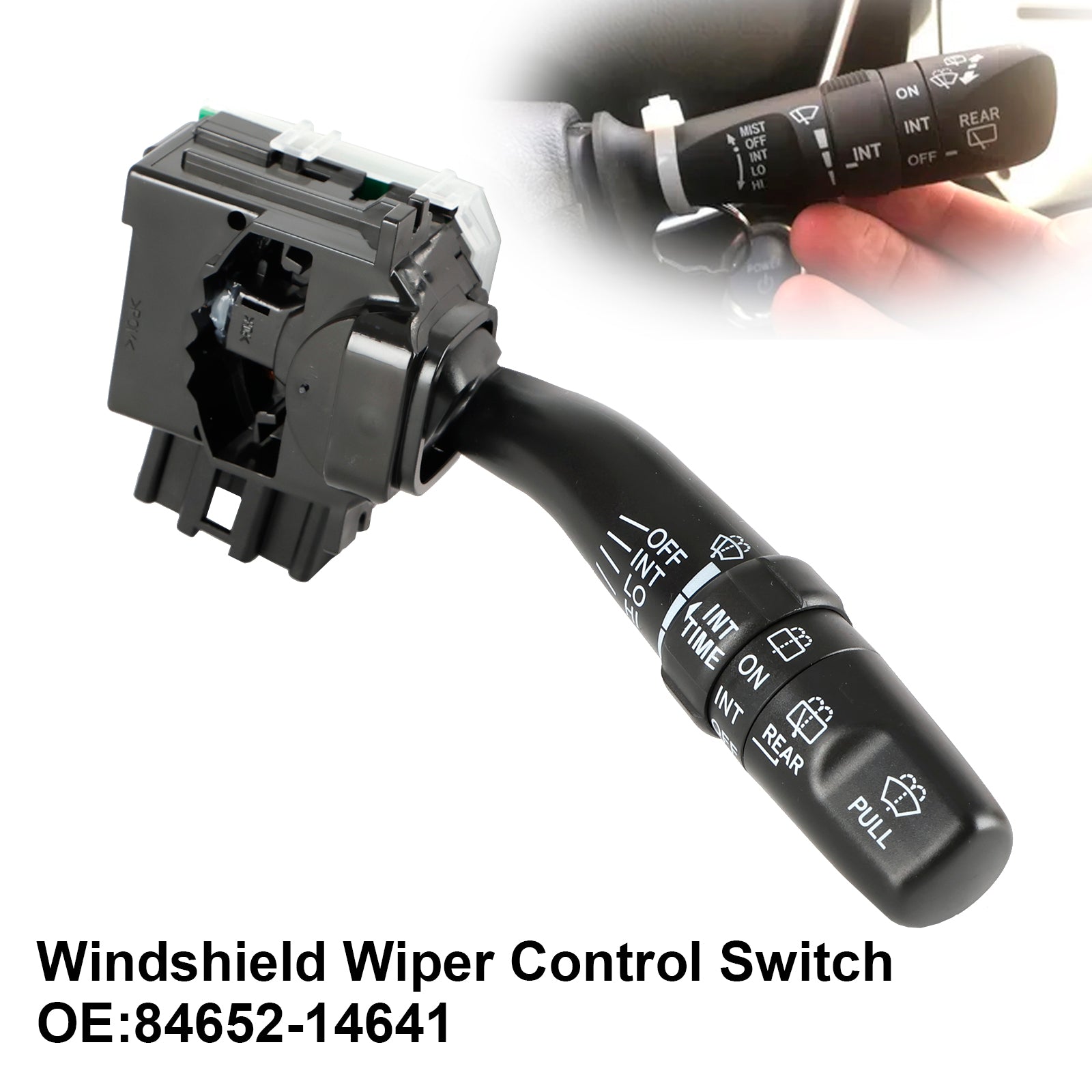 Vindrutetorkare kontrollomkopplare 84652-14641 för Toyota 00-05 4Runner 98 ovan
