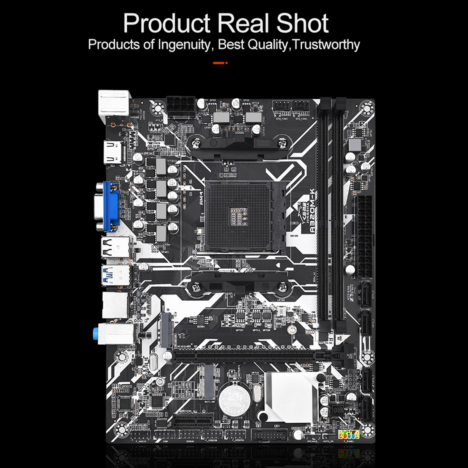 A320M-K Computer Moederbord AMD Socket AM4 CPU Ondersteuning NVME Gigabit Netwerkkaart