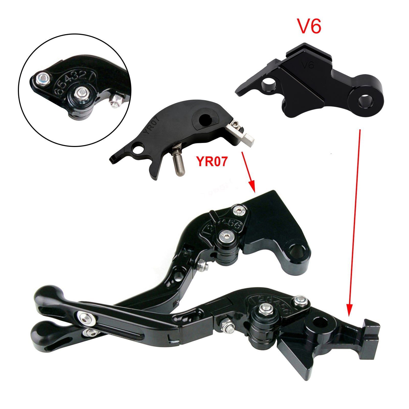 Adjustable Clutch Brake Lever fit for YAMAHA XSR900 XSR900GP MT-09 MT-09SP 24-25