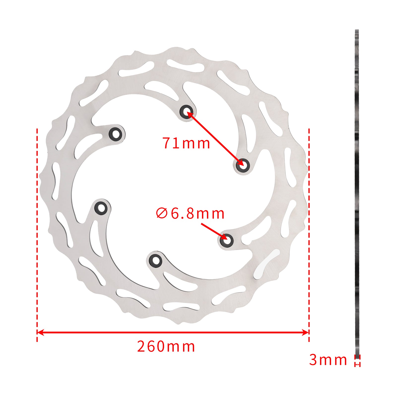 Devant & Disque de frein arrière pour 125 250 300 350 450 500 EXC XC SX SXF XCW