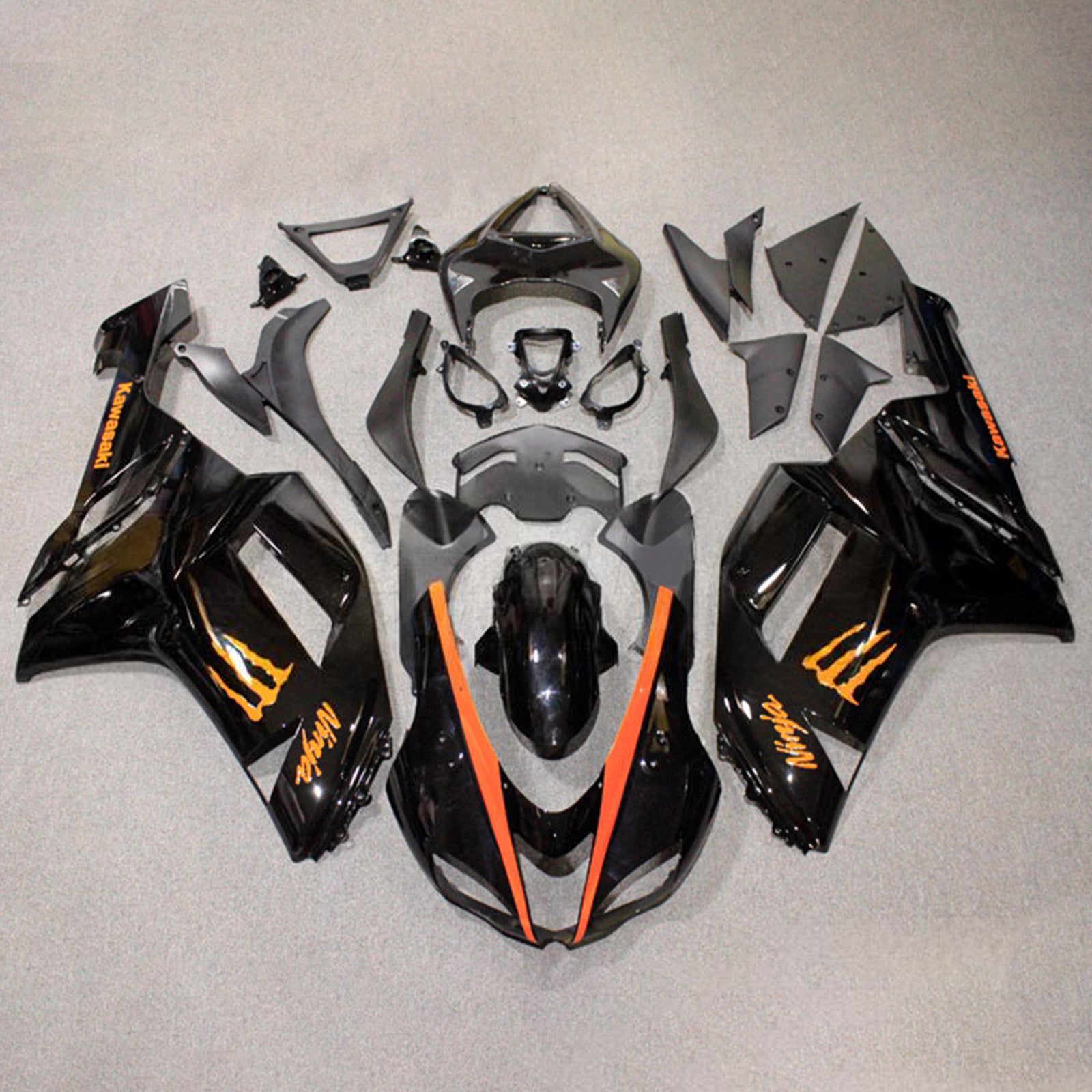 Kit carena iniezione carrozzeria in plastica ABS adatta per Kawasaki ZX6R 636 2007-2008