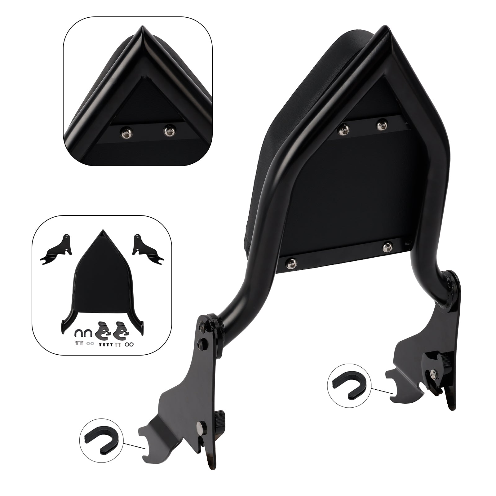 2000-2001, 2009, 2024CVO ROAD GLIDE FLTRSE Respaldo de barra Sissy para pasajero