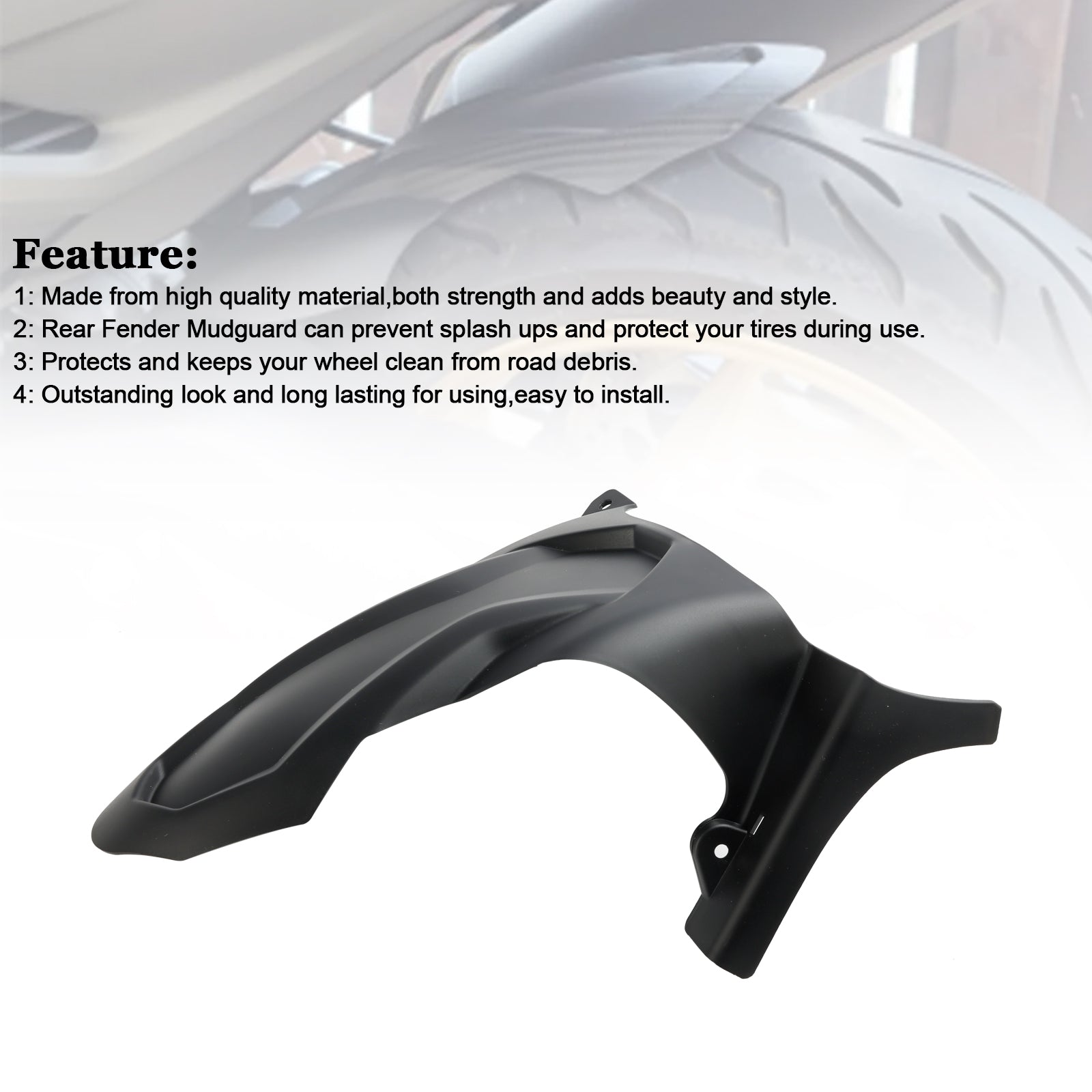 2017-2019 Yamaha T-MAX530 spatbord achterspatbord