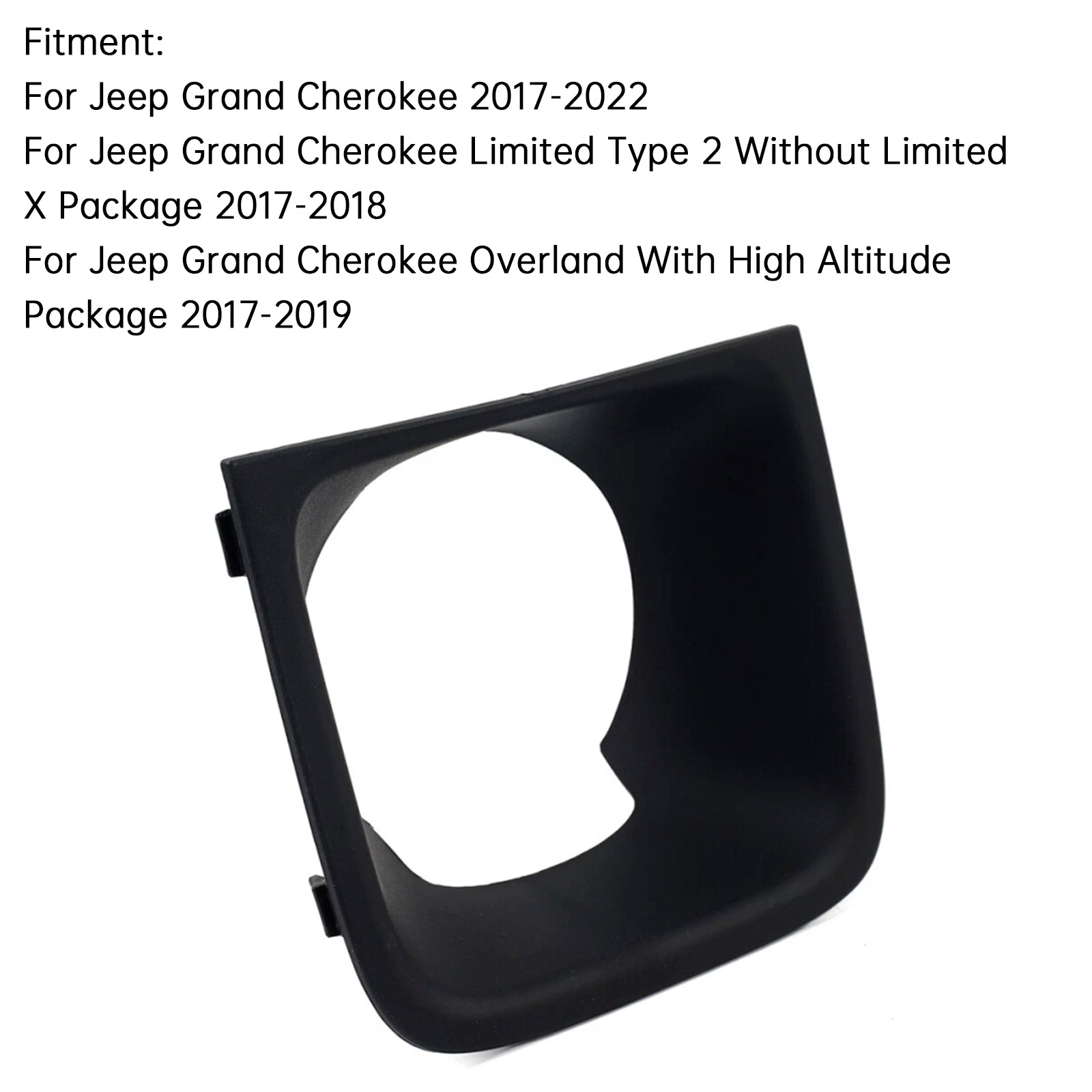 Adaptiv farthållare Bezel Cover Svart 68262018AA För Jeep Grand 2017-2022
