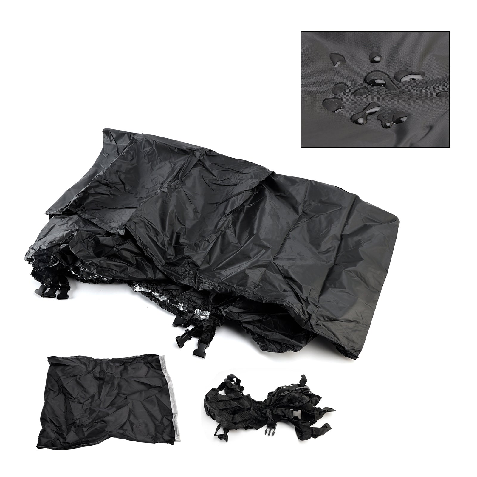 Cubierta impermeable Universal para barco, 16-18 pies, color negro, para refugio de barcos de pesca