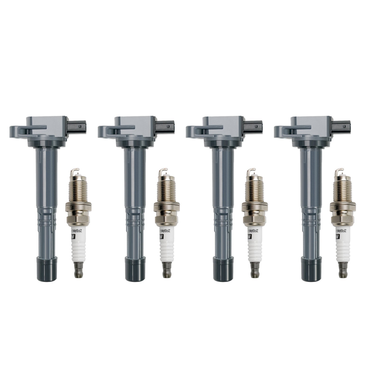 4 bobinas de encendido + bujías UF311 para Honda Accord CR-V Element 2.4L 2003-2007
