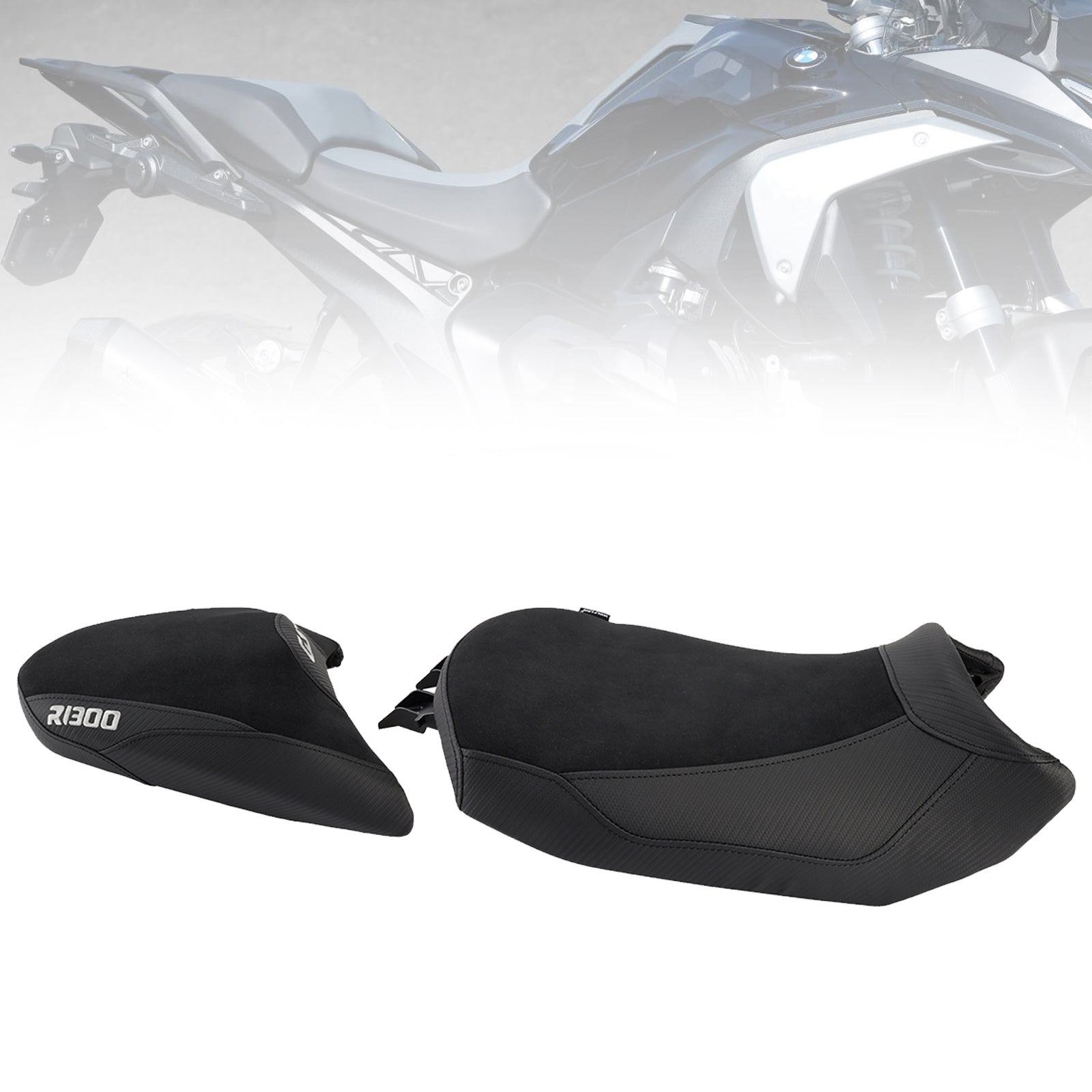 Lower Front W/ Rear Seat Driver Pillion Black For Bmw R1300Gs R 1300 Gs 24-25
