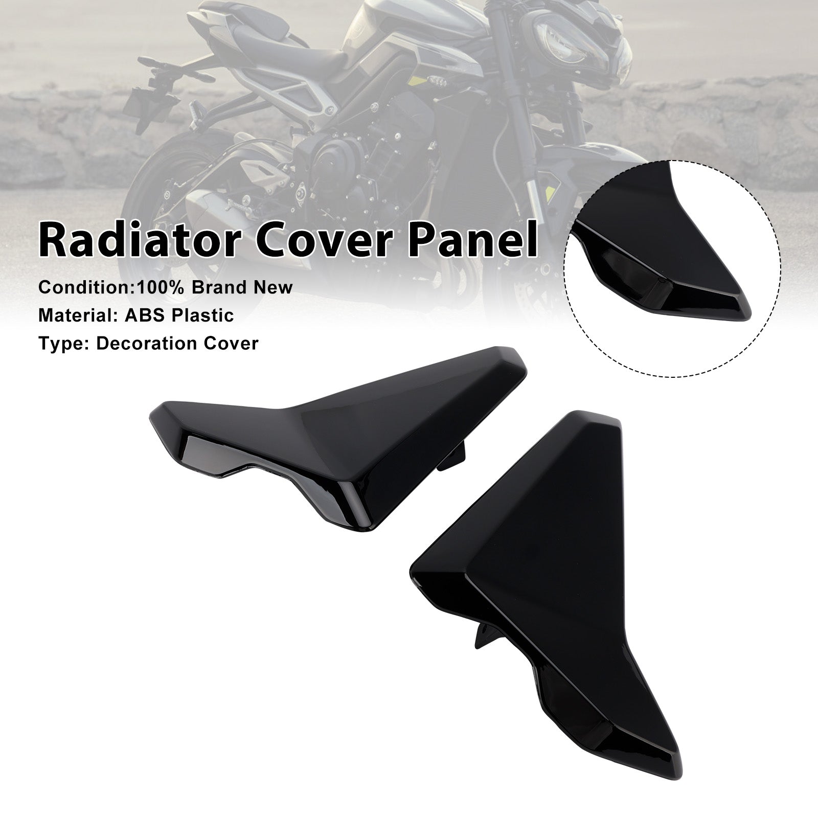 Radiator Side Cover Fairing Panels For Street Triple 765 R/RS 2023-2025
