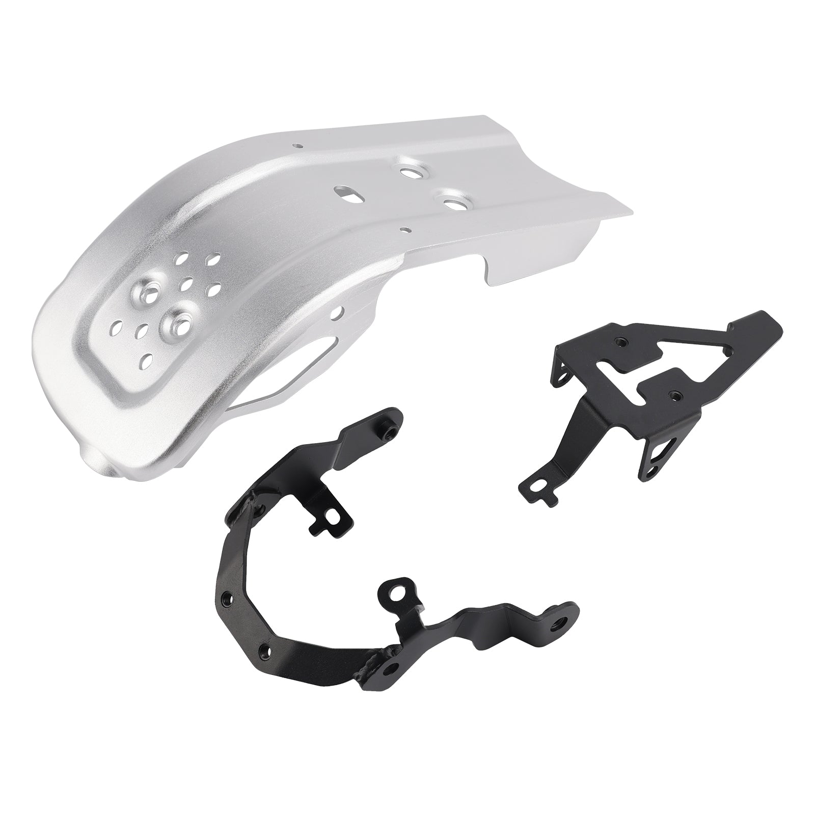 2025-2026 for Thruxton 400 Aluminum Sump Guard Bash Plate Silver