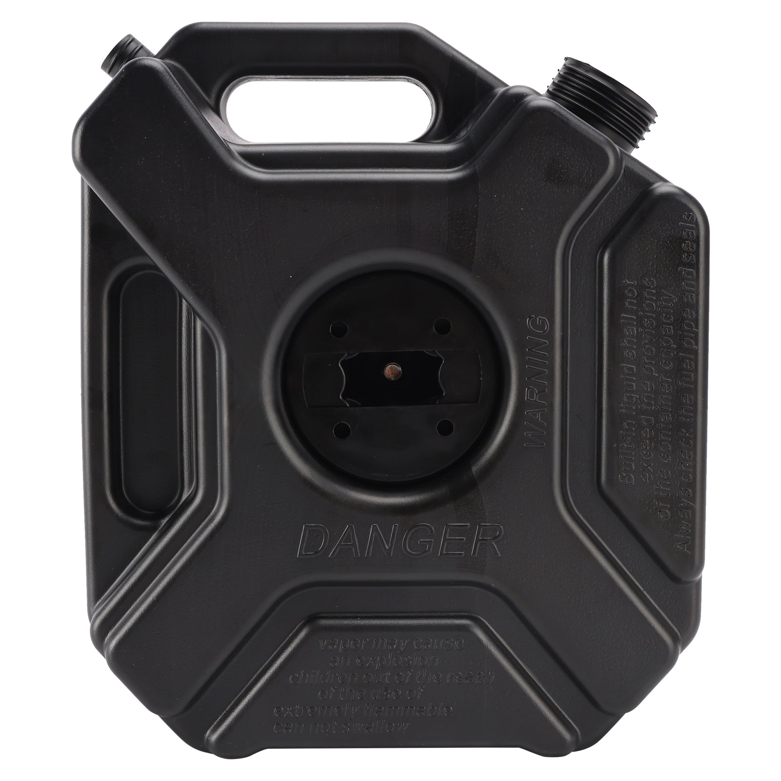 3L Oil Gas Container Anti-static Jerry Can Fuel Tank Black For Touring Adventure