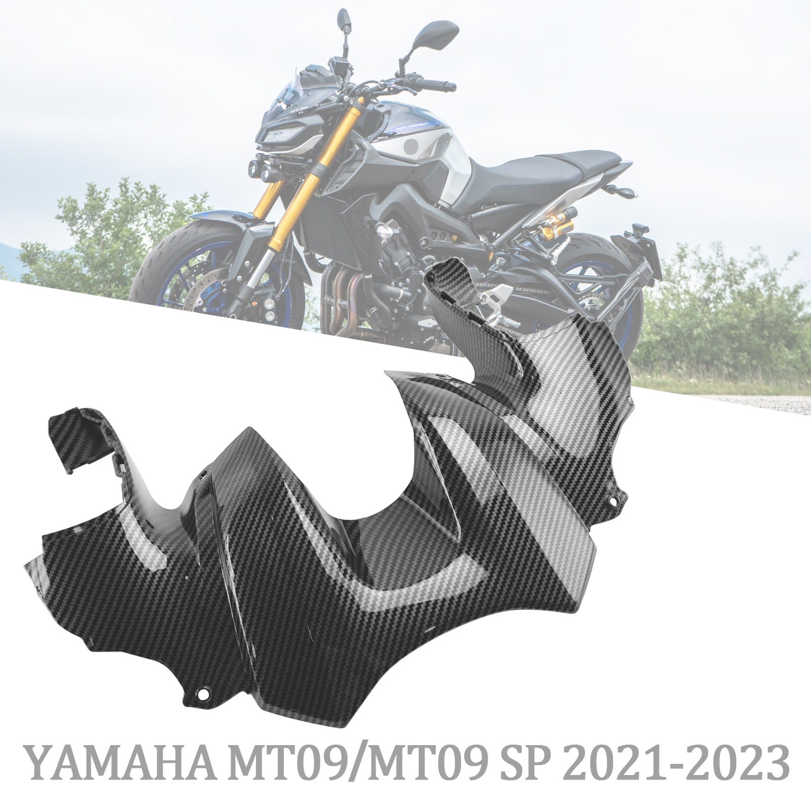 2021-2023 YAMAHA MT-09 MT09 SP Carénage du couvercle de la boîte à air du réservoir avant