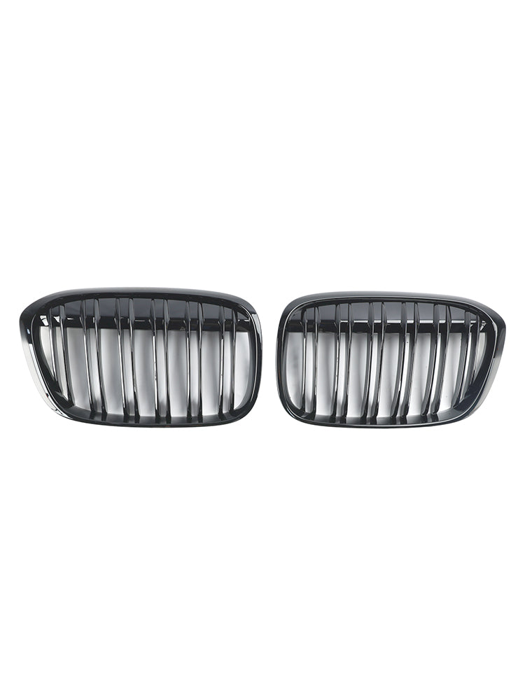 2016-2019 BMW X1 F48 F49 2 STUKS Glanzend Zwart Front Nier Grill Grille