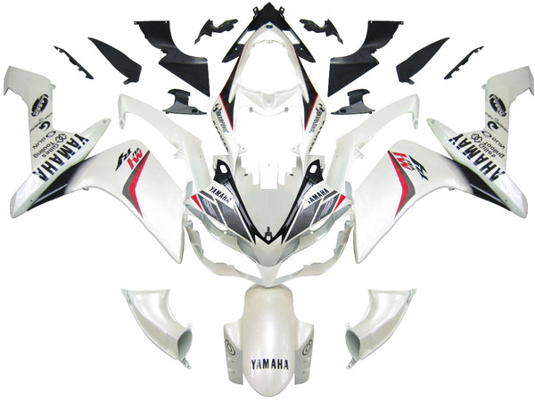 2007-2008 Yamaha YZF-R1 White Carbon Look Racing Fairings Generic