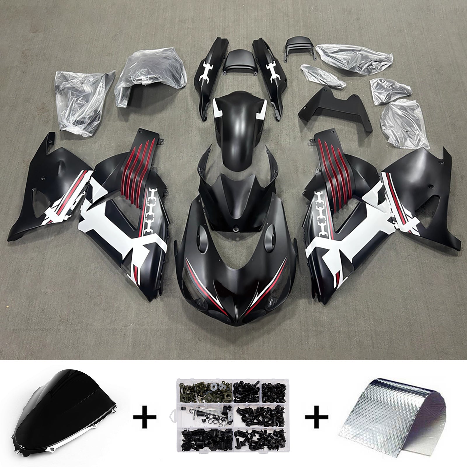 Injection Fairing Kit Bodywork fit For Kawasaki ZX14R ZZR1400 2012-2025