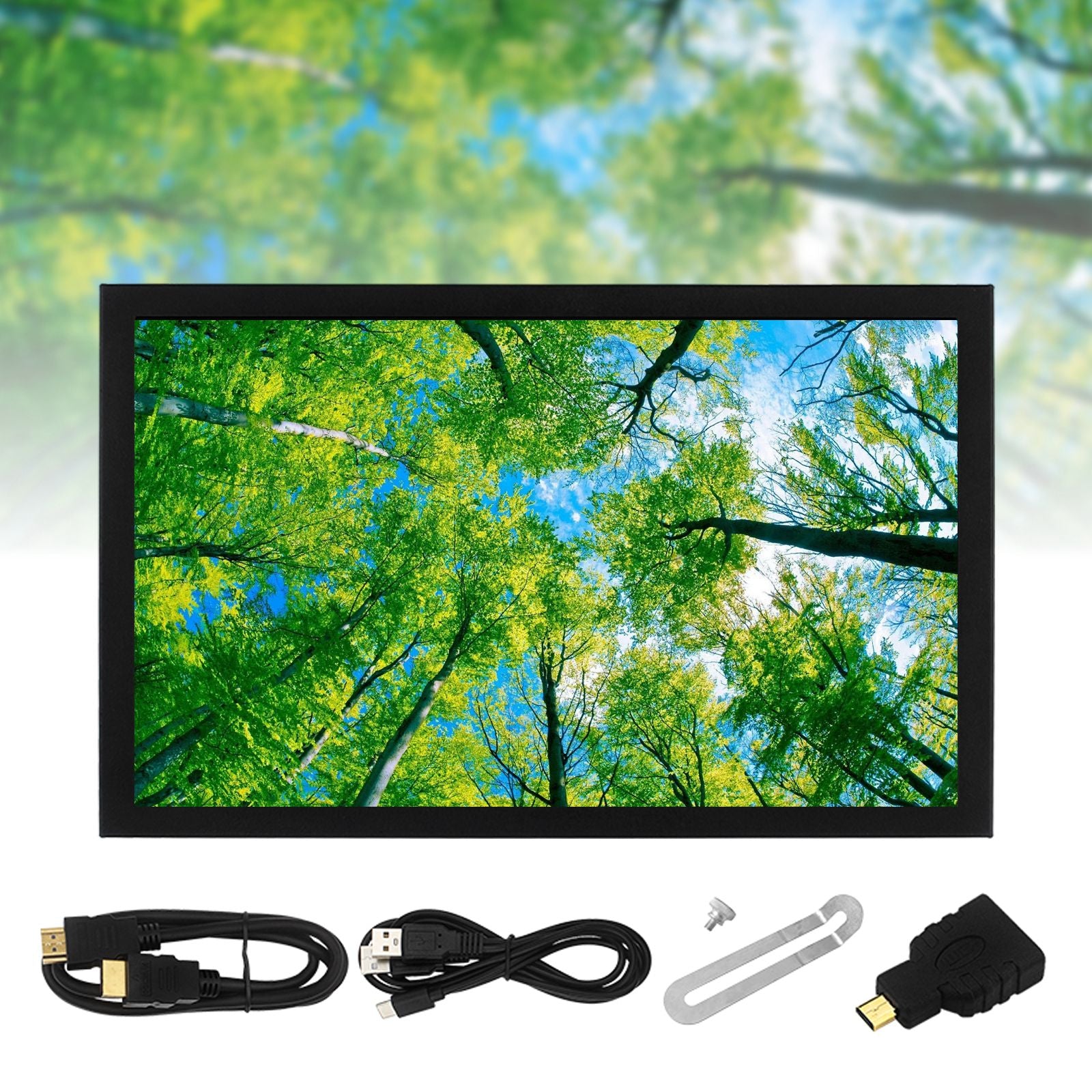 7-tums HD IPS Display VGA/AV/HDMI-gränssnitt Raspberry Pi PI-övervakningsskärm