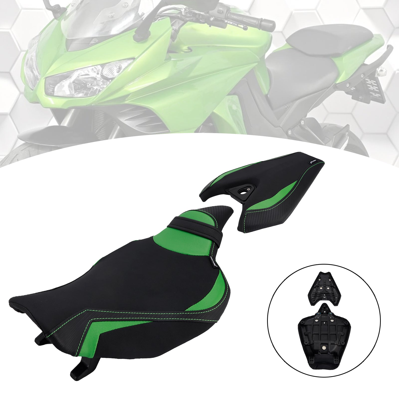 Lower Front W/ Rear Seat Driver Pillion Green1 For Kawasaki Z1000 2014-2025 2024