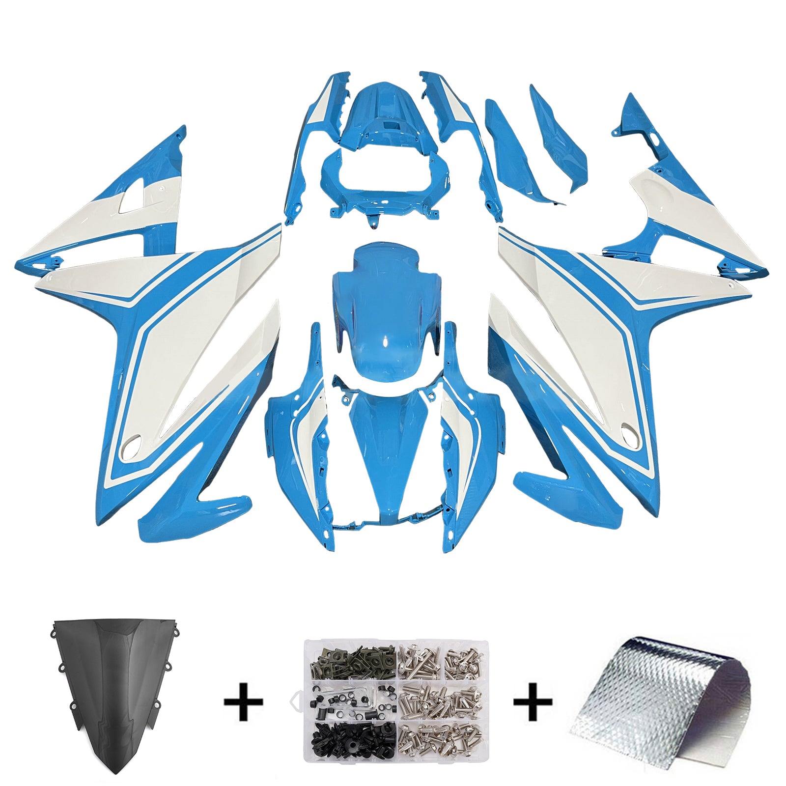 Kit de carenado de inyección carrocería plástico ABS para Honda CBR500R 2016-2018