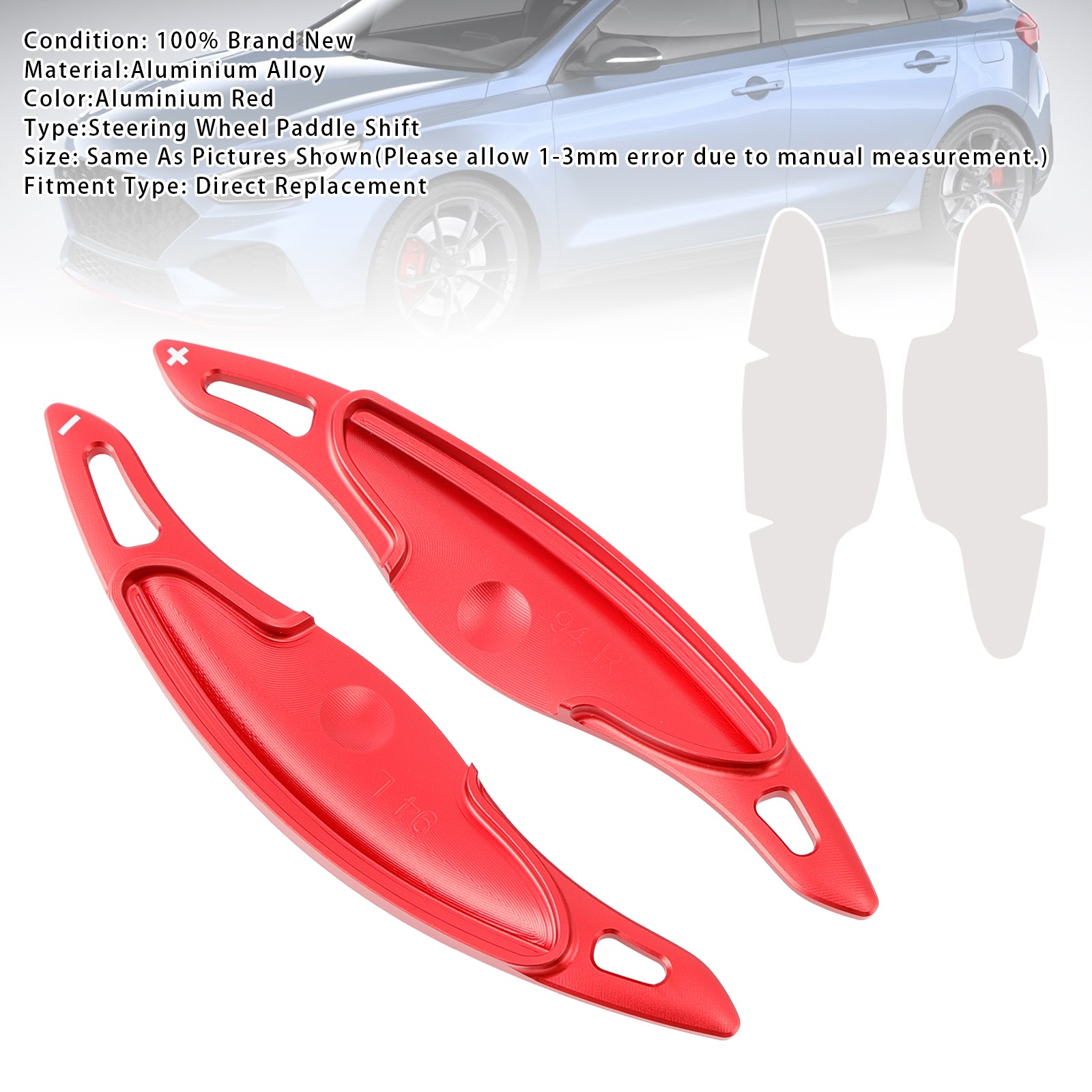 Stuurwiel schakelpeddelverlenging voor Hyundai Elantra i30 aluminium