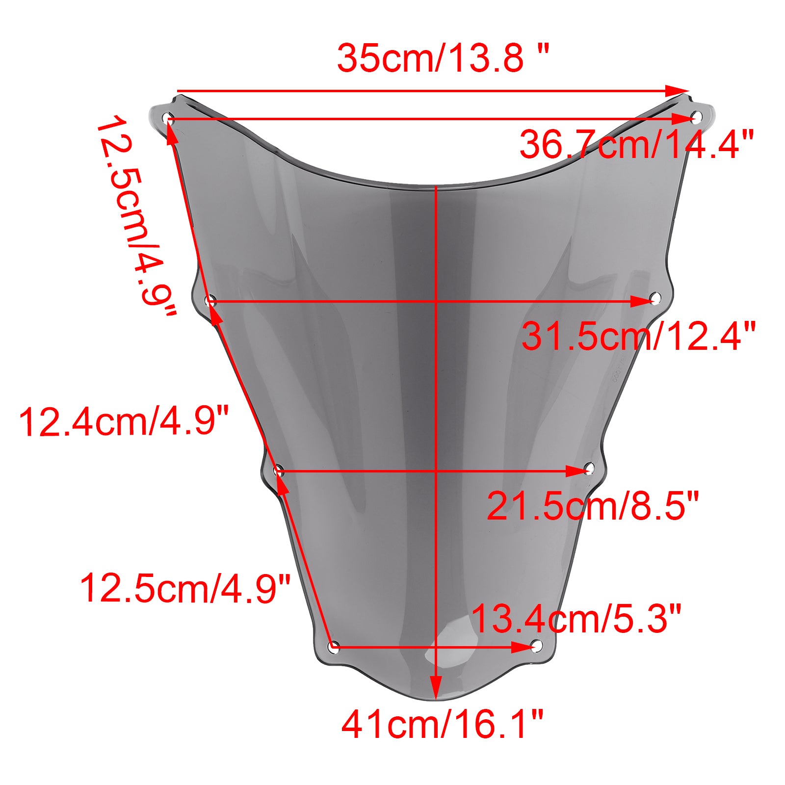 Voorruit Voorruit geschikt voor Aprilia RSV1000 2003-2006
