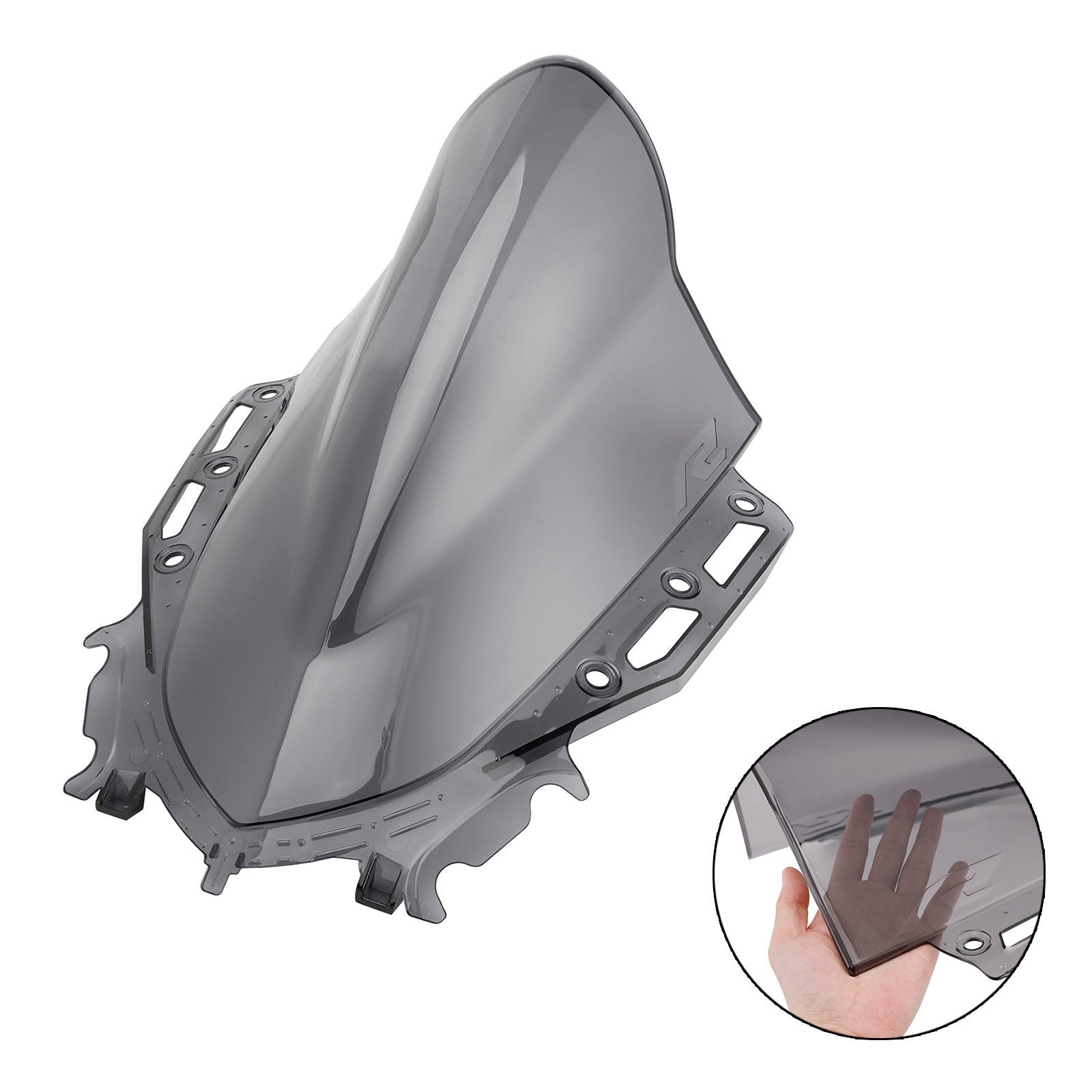 Černé sklo čelného skla vhodné pre Yamaha YZF R15 V4 2021-2024