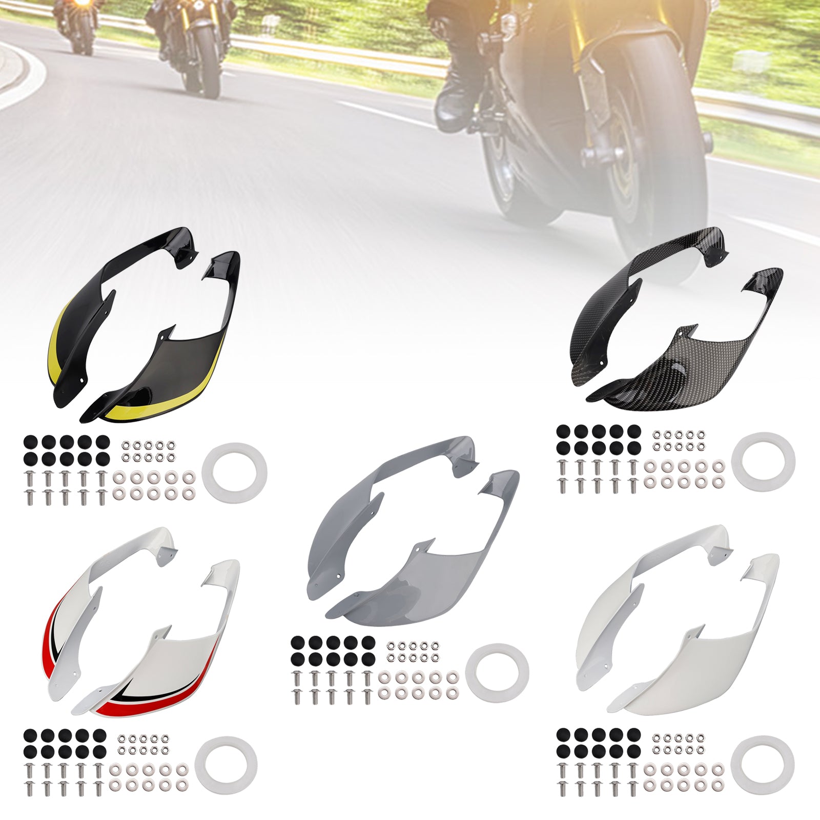 2021-2024 Yamaha YZF R1 R1M ailes latérales avant ailes becquet carénage