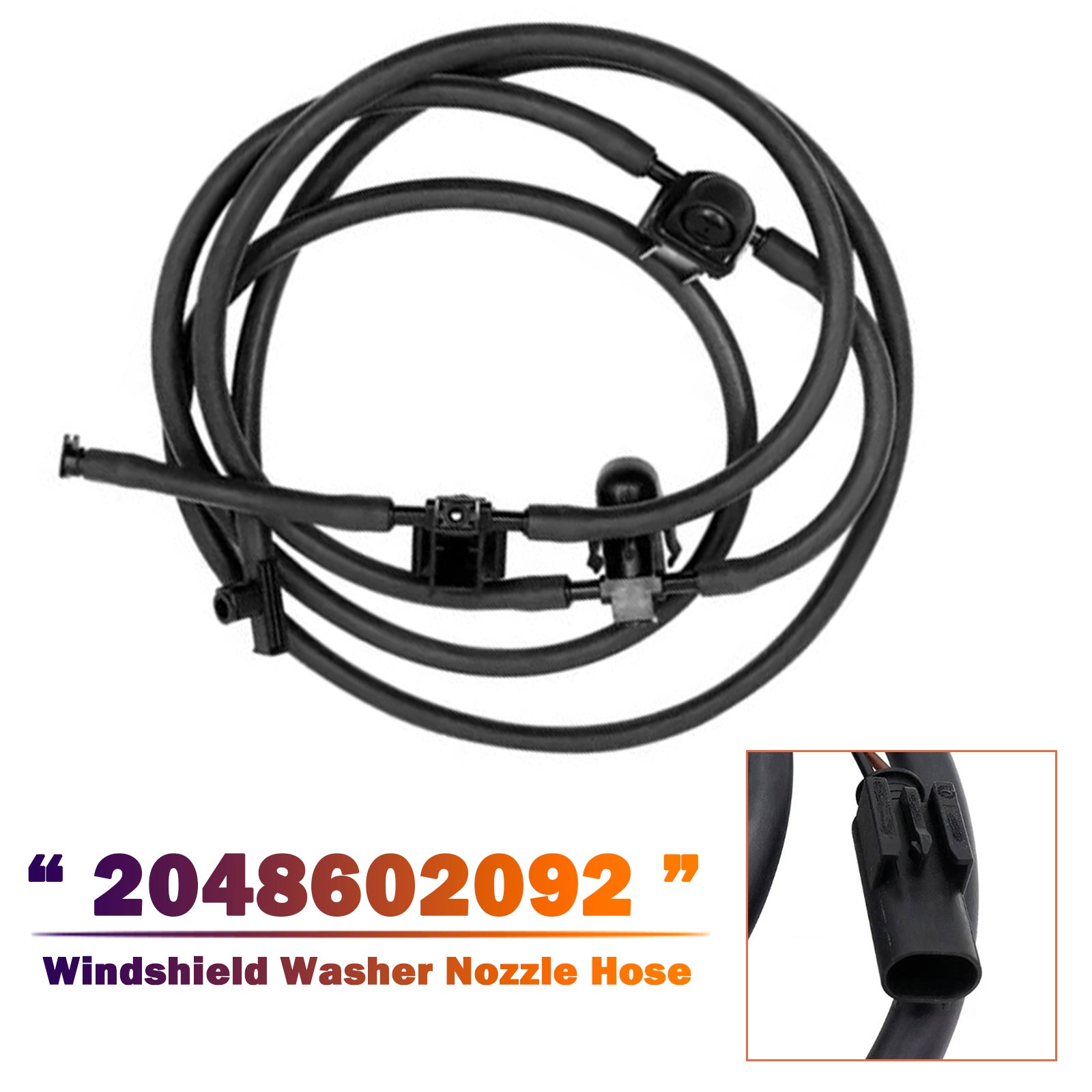 Windshield Washer Nozzle Hose Heated for Mercedes X204 GLK-Class 2048602092