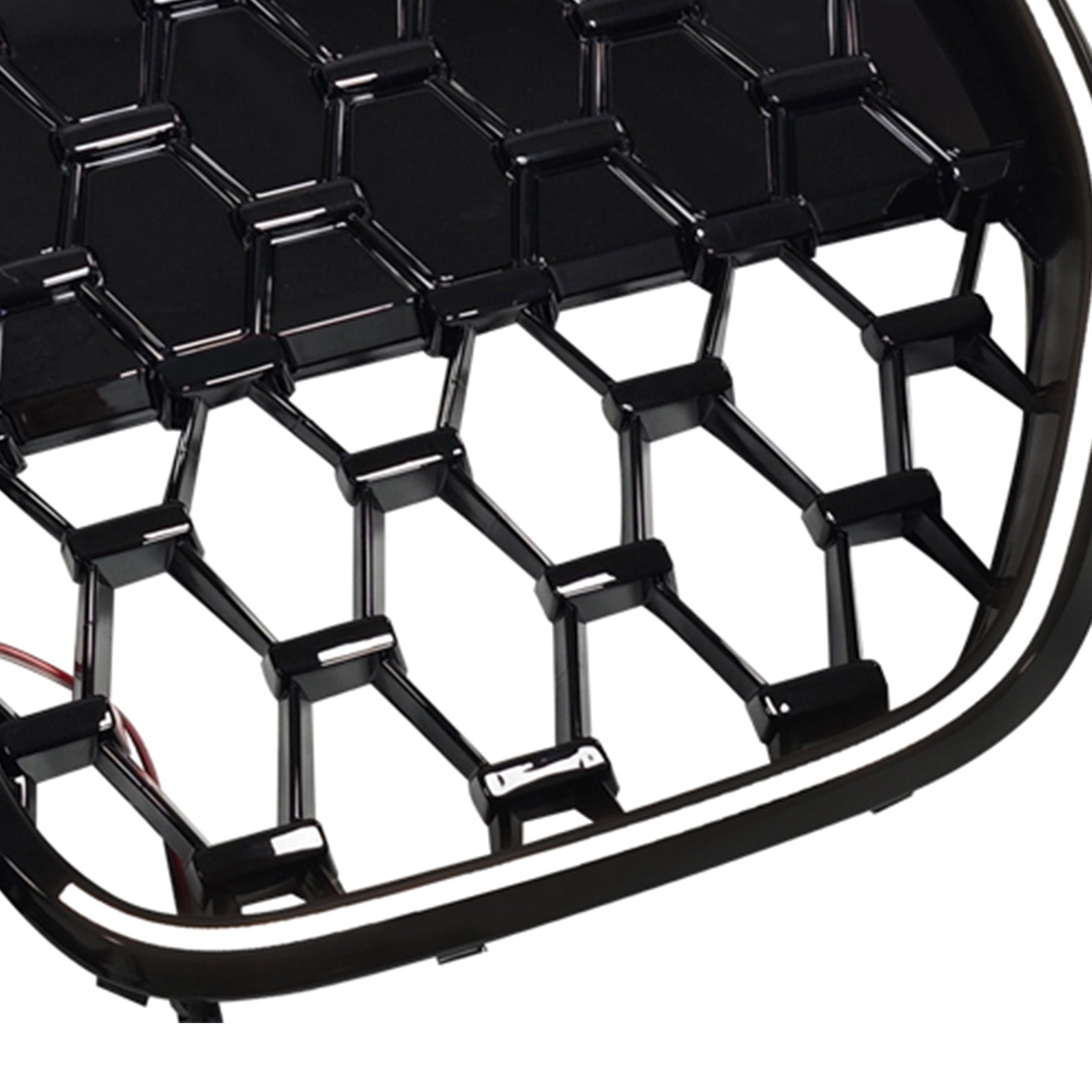 Black Front Bumper Grille Grill Fit BMW 4 Series G22 G23 G82 2020-2025 W/O ACC