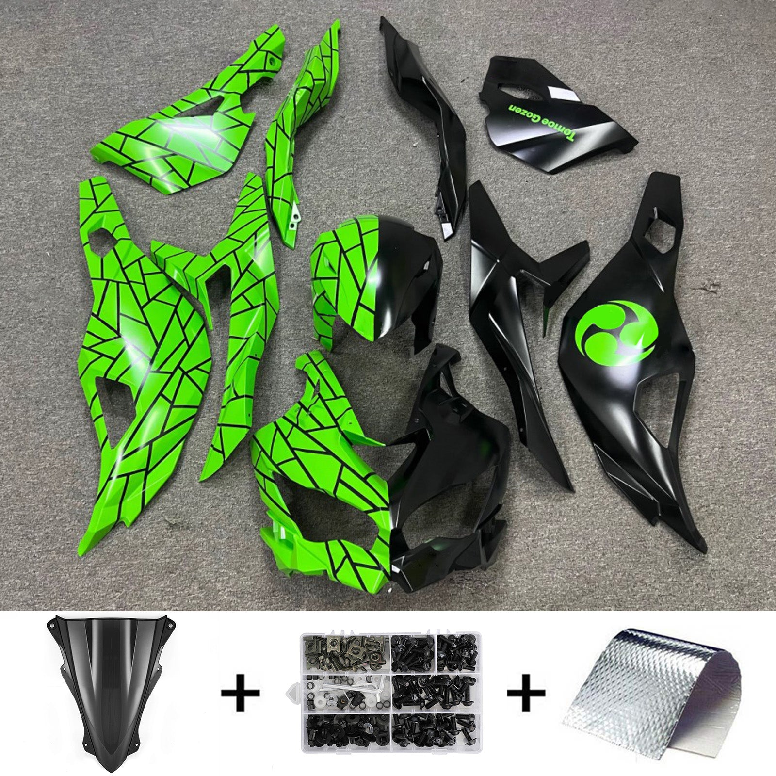 2019-2025 Kawasaki Ninja ZX-25R Amotopart Injection Fairing Kit Bodywork ABS #104