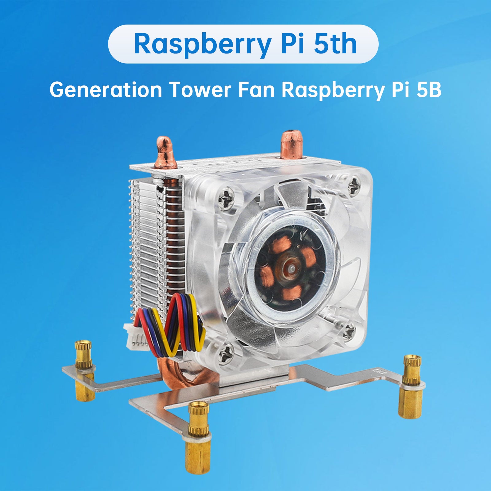 Raspberry Pi 5B Tower Fan Raspberry Ice Tower Radiator PI5 Ice Cooling Radiator